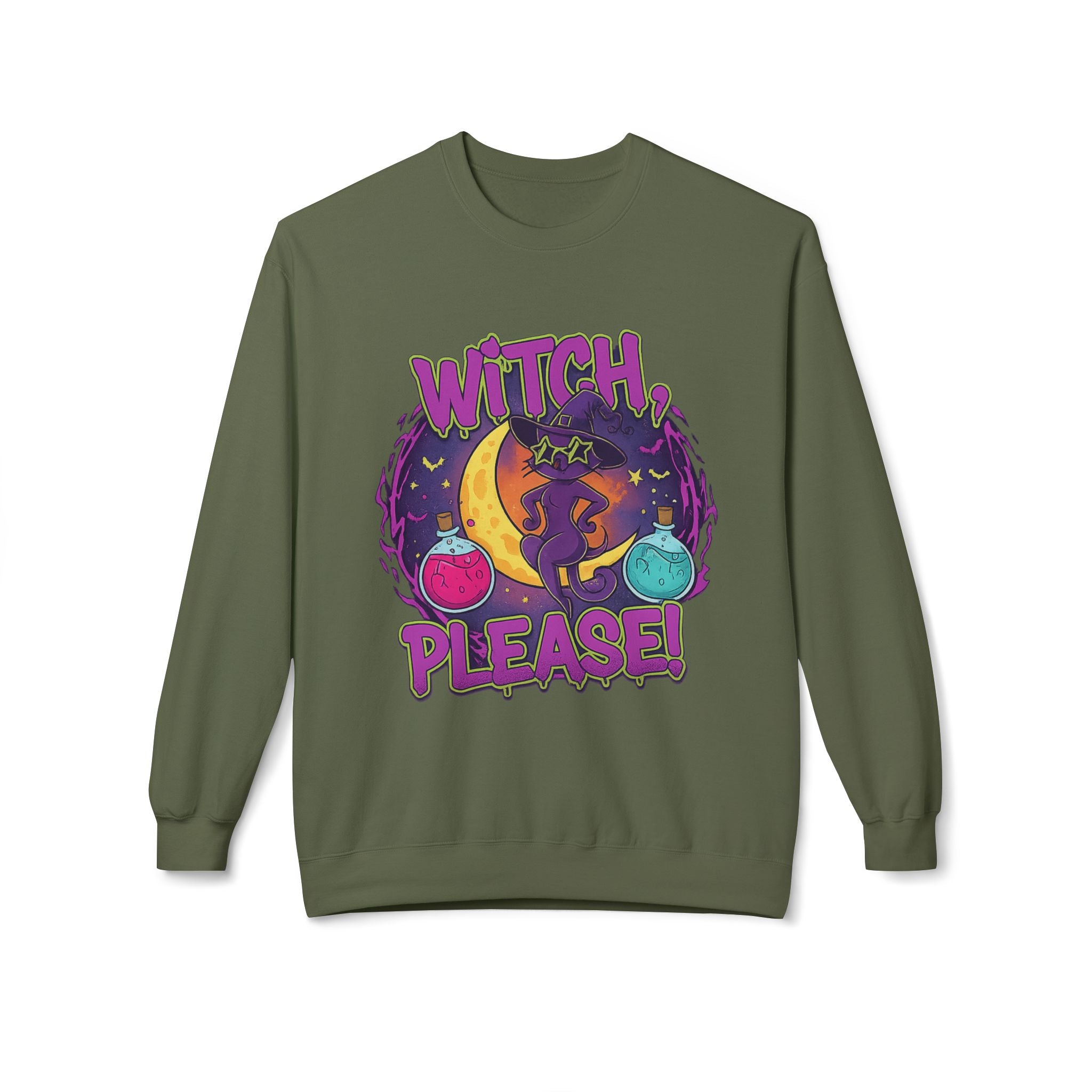 Witch, Please! 3 - Crewneck Unisex Sweatshirt - Cozy Halloween Apparel
