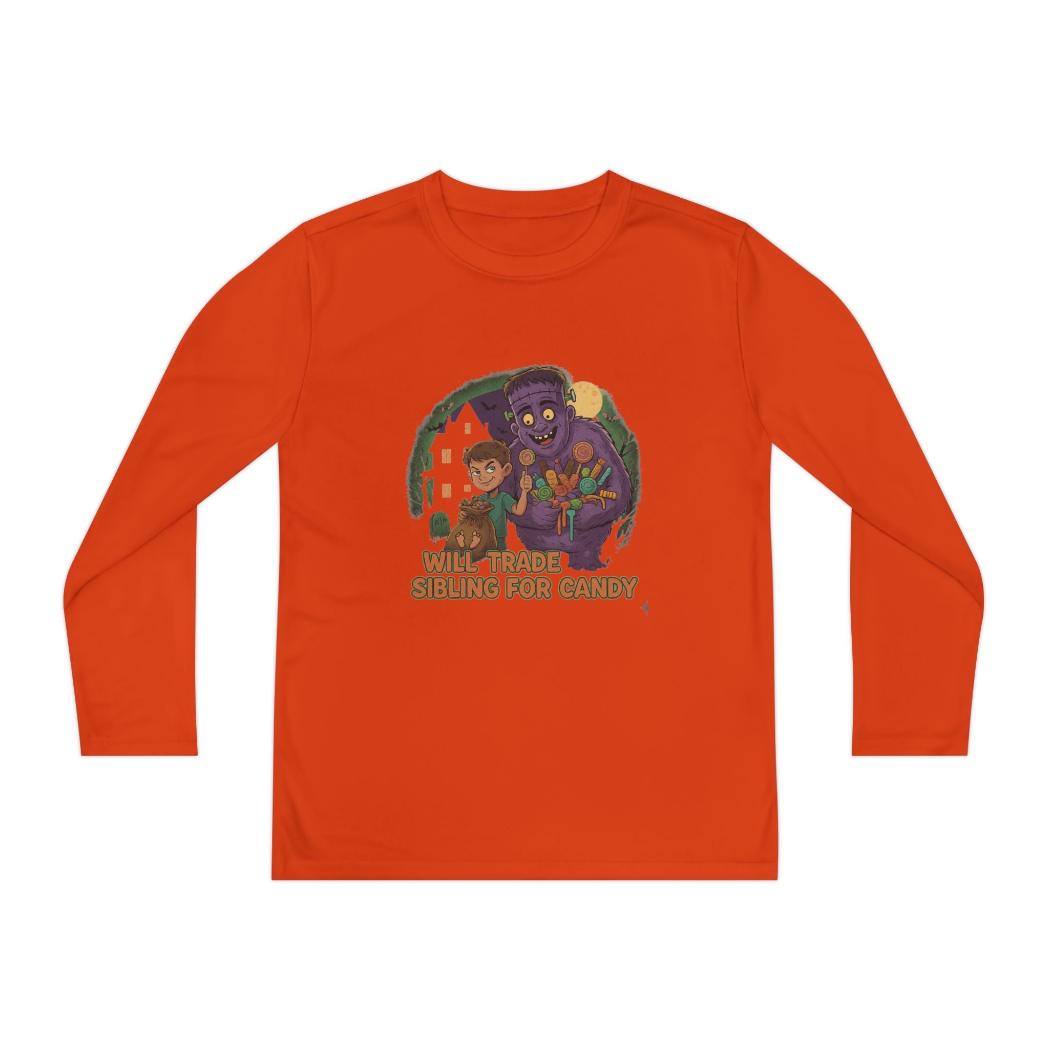 Will Trade Sibling for Candy 1 - Youth Long Sleeve Competitor Tee