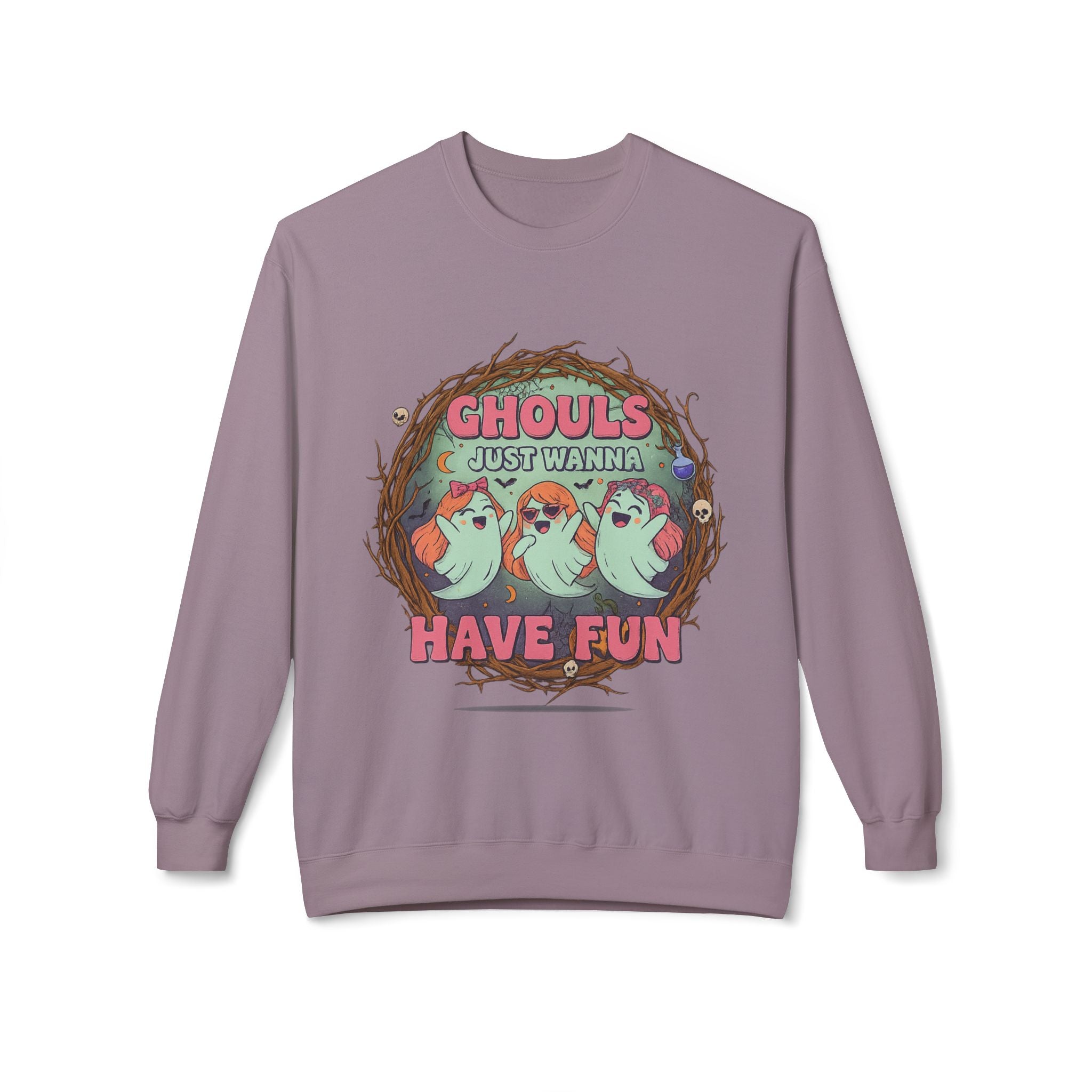 Ghouls Just Wanna Have Fun 1 - Crewneck Unisex Sweatshirt - Cozy Halloween Apparel