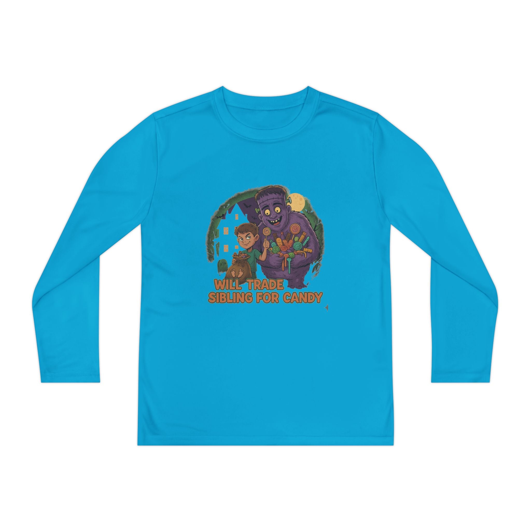Will Trade Sibling for Candy 1 - Youth Long Sleeve Competitor Tee