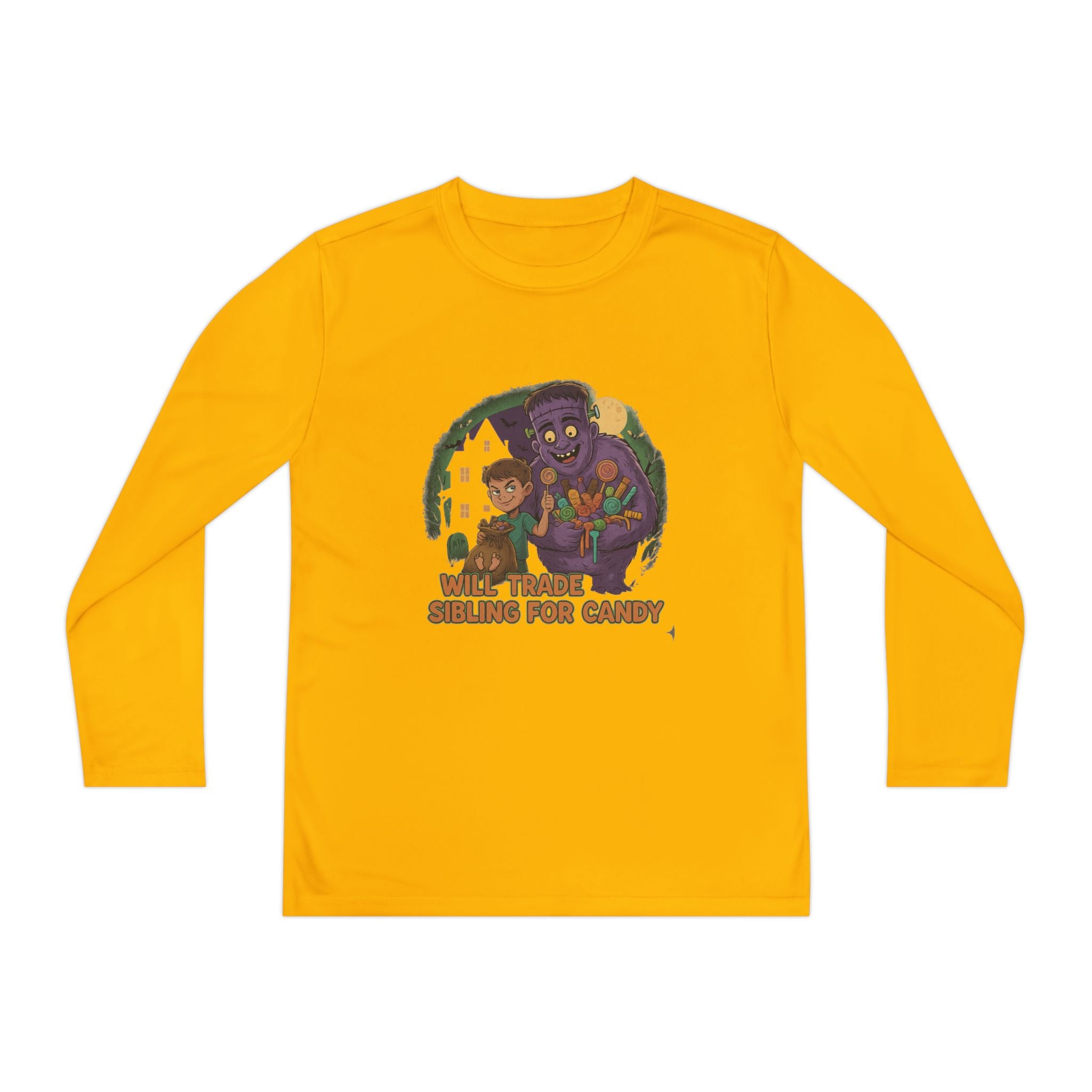 Will Trade Sibling for Candy 1 - Youth Long Sleeve Competitor Tee