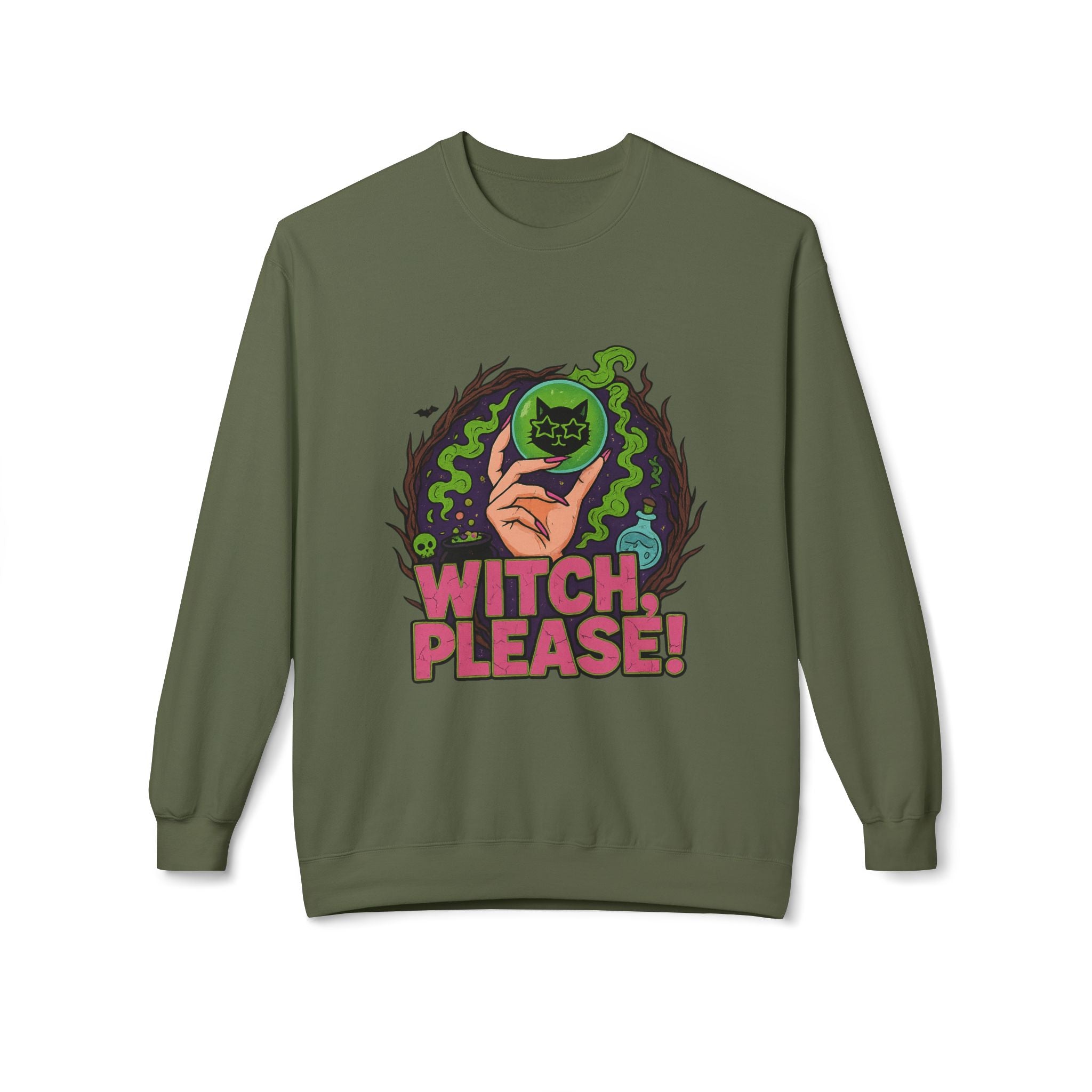 Witch, Please! 2 - Crewneck Unisex Sweatshirt - Cozy Halloween Apparel