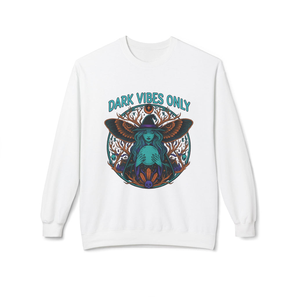Dark Vibes Only 1 - Crewneck Unisex Sweatshirt - Cozy Halloween Apparel