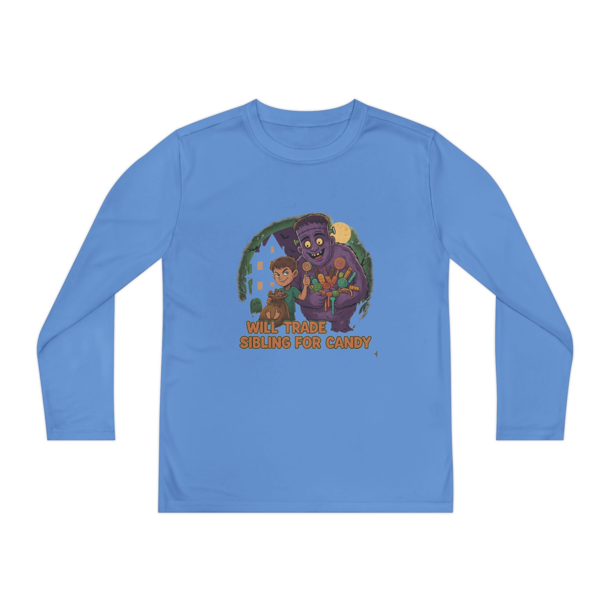 Will Trade Sibling for Candy 1 - Youth Long Sleeve Competitor Tee