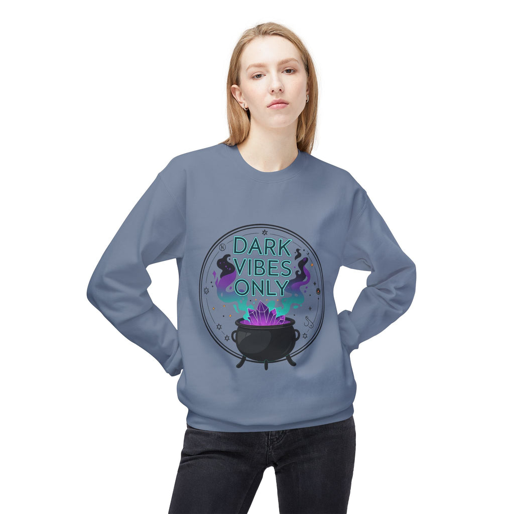 Dark Vibes Only 3.1 - Crewneck Unisex Sweatshirt - Cozy Halloween Apparel