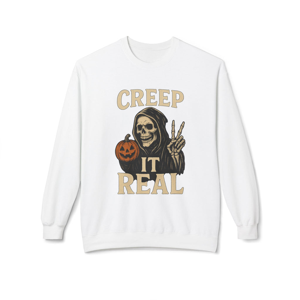 Creep It Real 1 - Crewneck Unisex Sweatshirt - Cozy Halloween Apparel