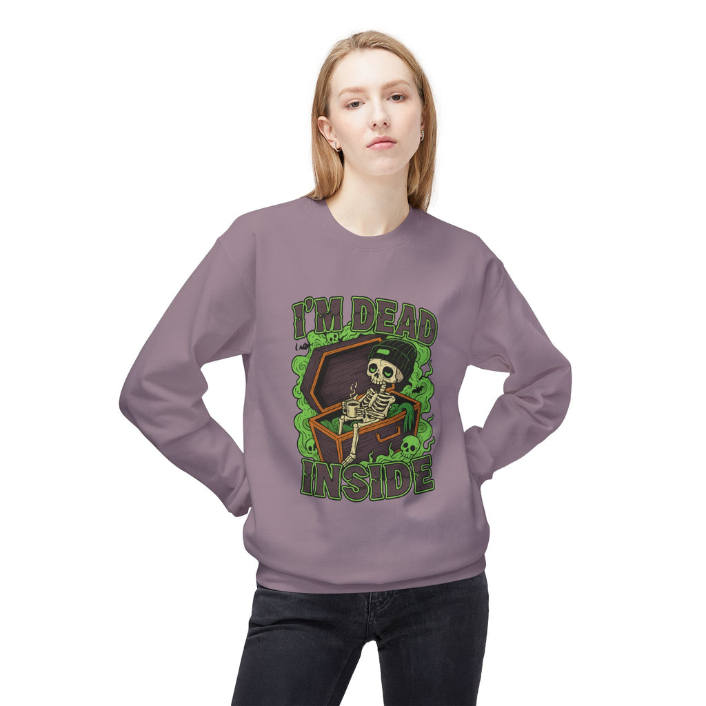 I'm Dead Inside 2- Crewneck Unisex Sweatshirt - Cozy Halloween Apparel