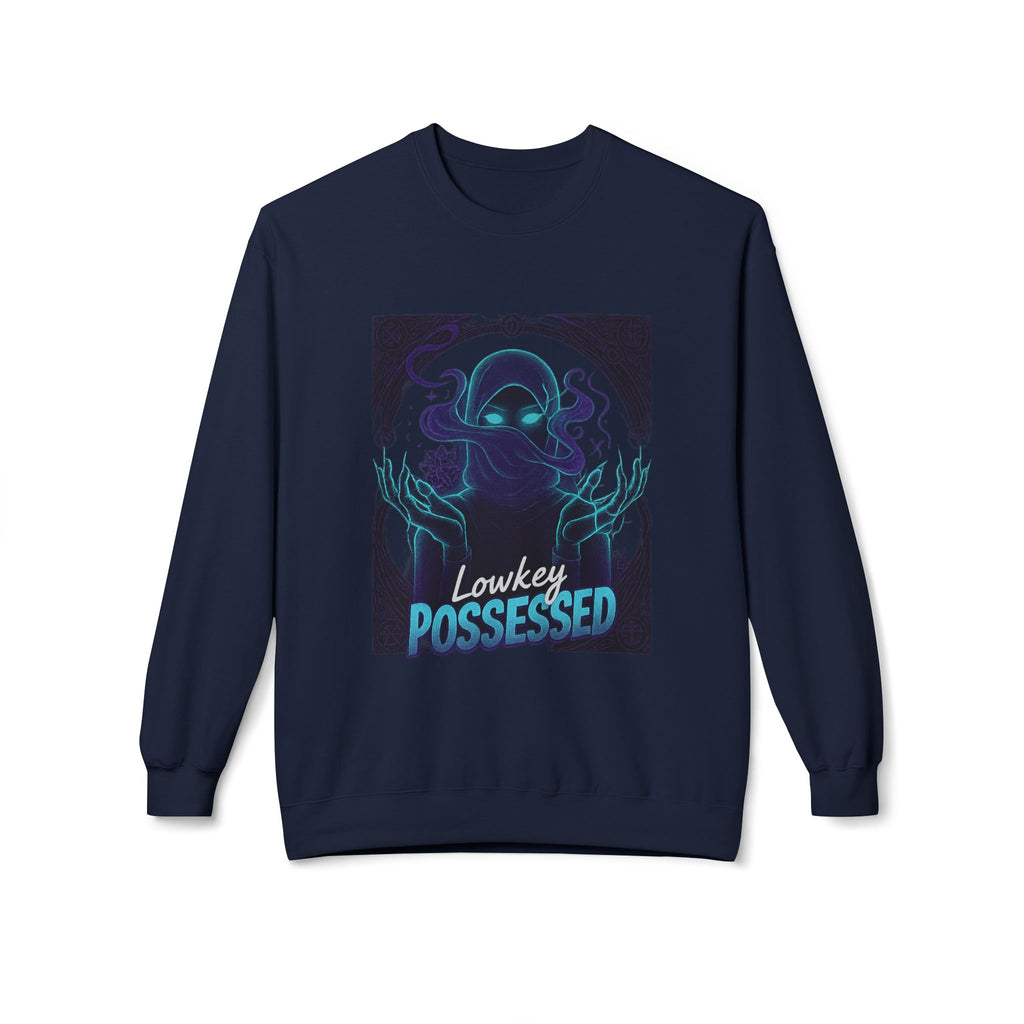 Lowkey Possessed 3 - Crewneck Unisex Sweatshirt - Cozy Halloween Apparel