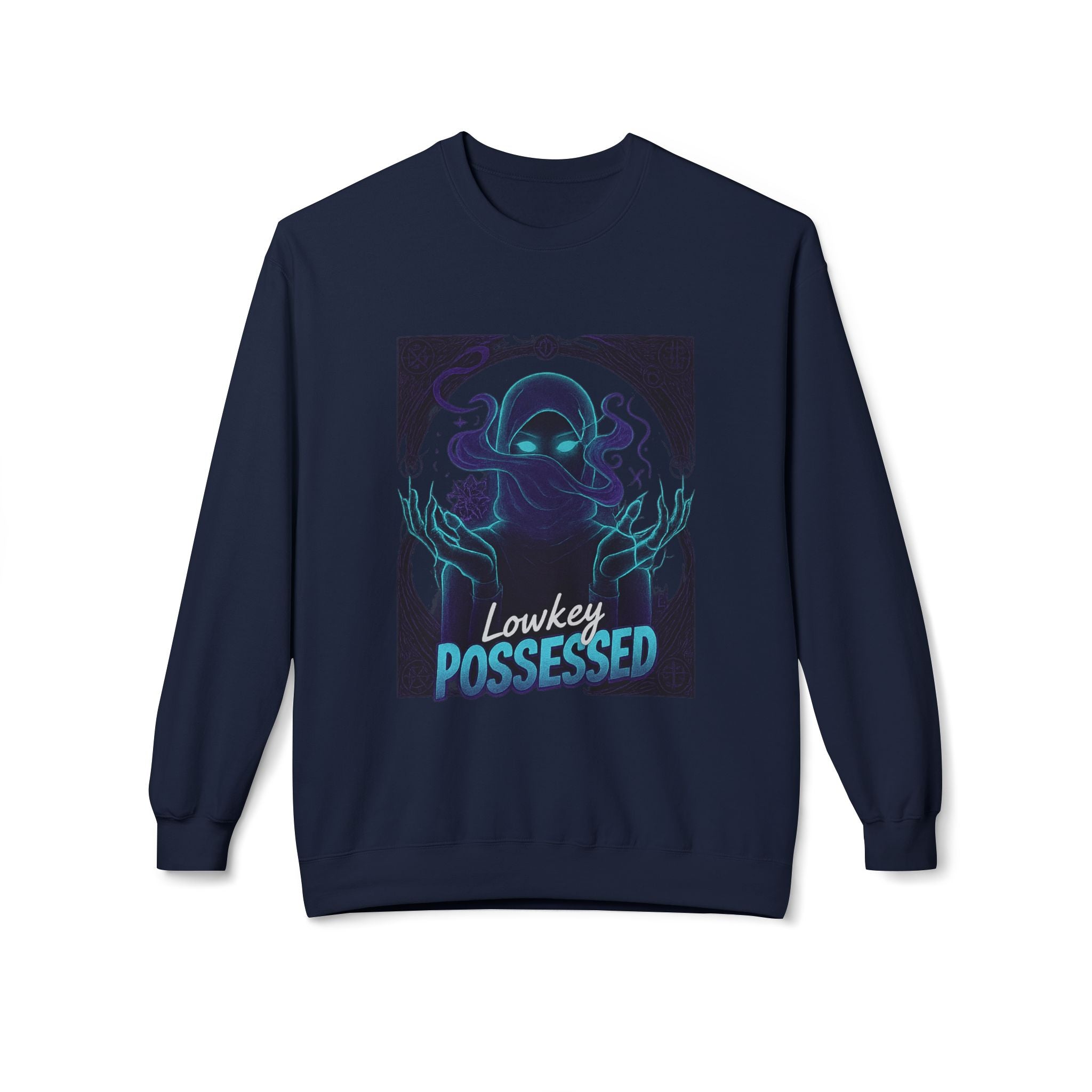 Lowkey Possessed 3 - Crewneck Unisex Sweatshirt - Cozy Halloween Apparel