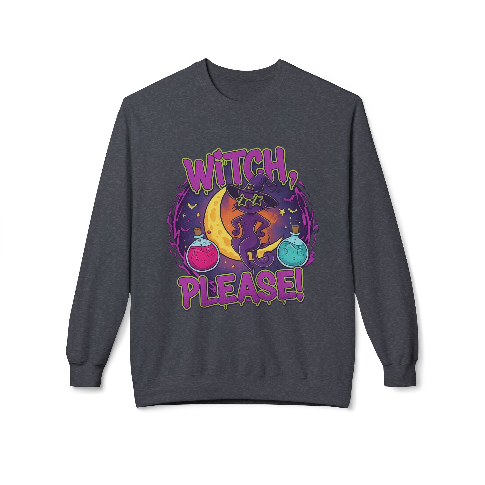 Witch, Please! 3 - Crewneck Unisex Sweatshirt - Cozy Halloween Apparel