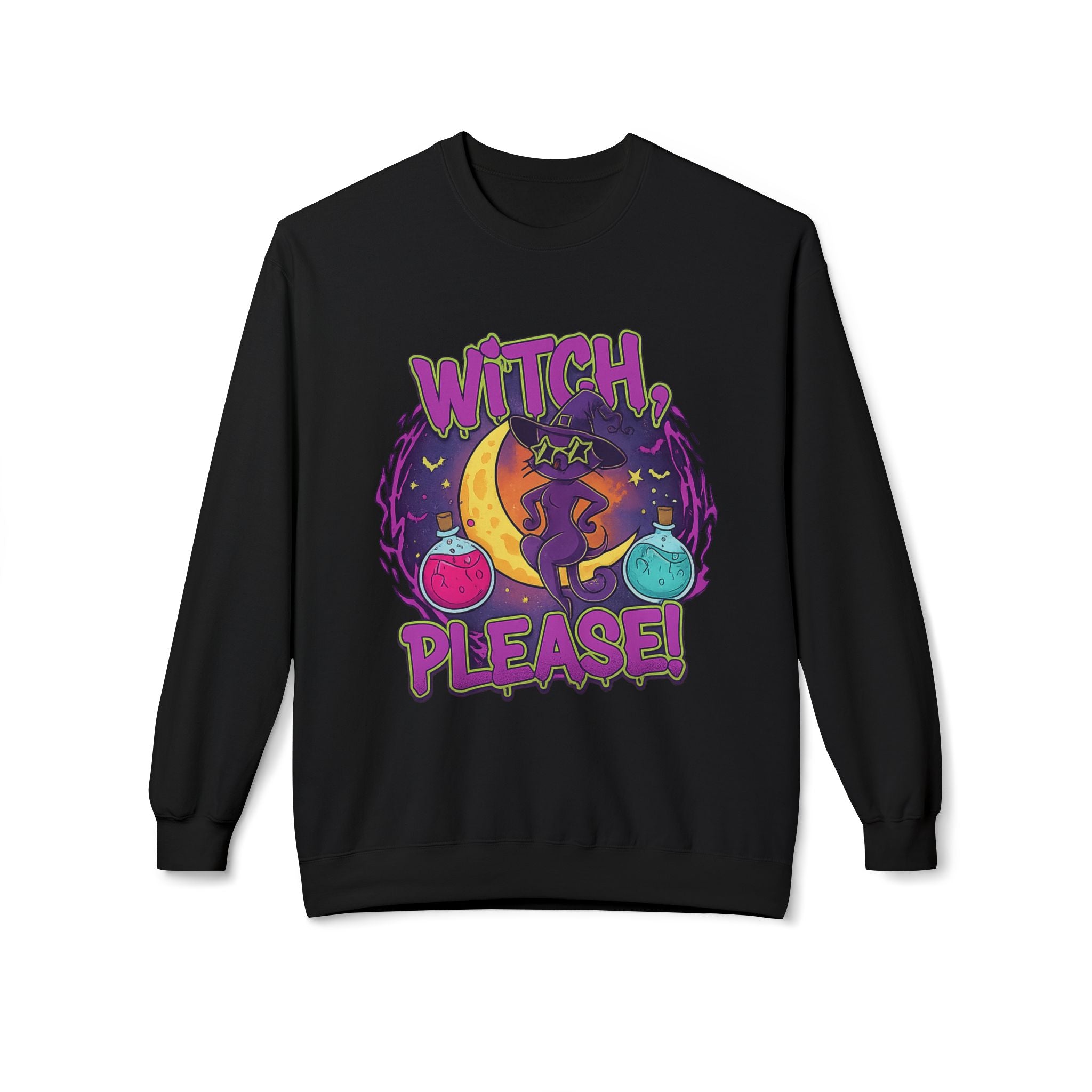Witch, Please! 3 - Crewneck Unisex Sweatshirt - Cozy Halloween Apparel