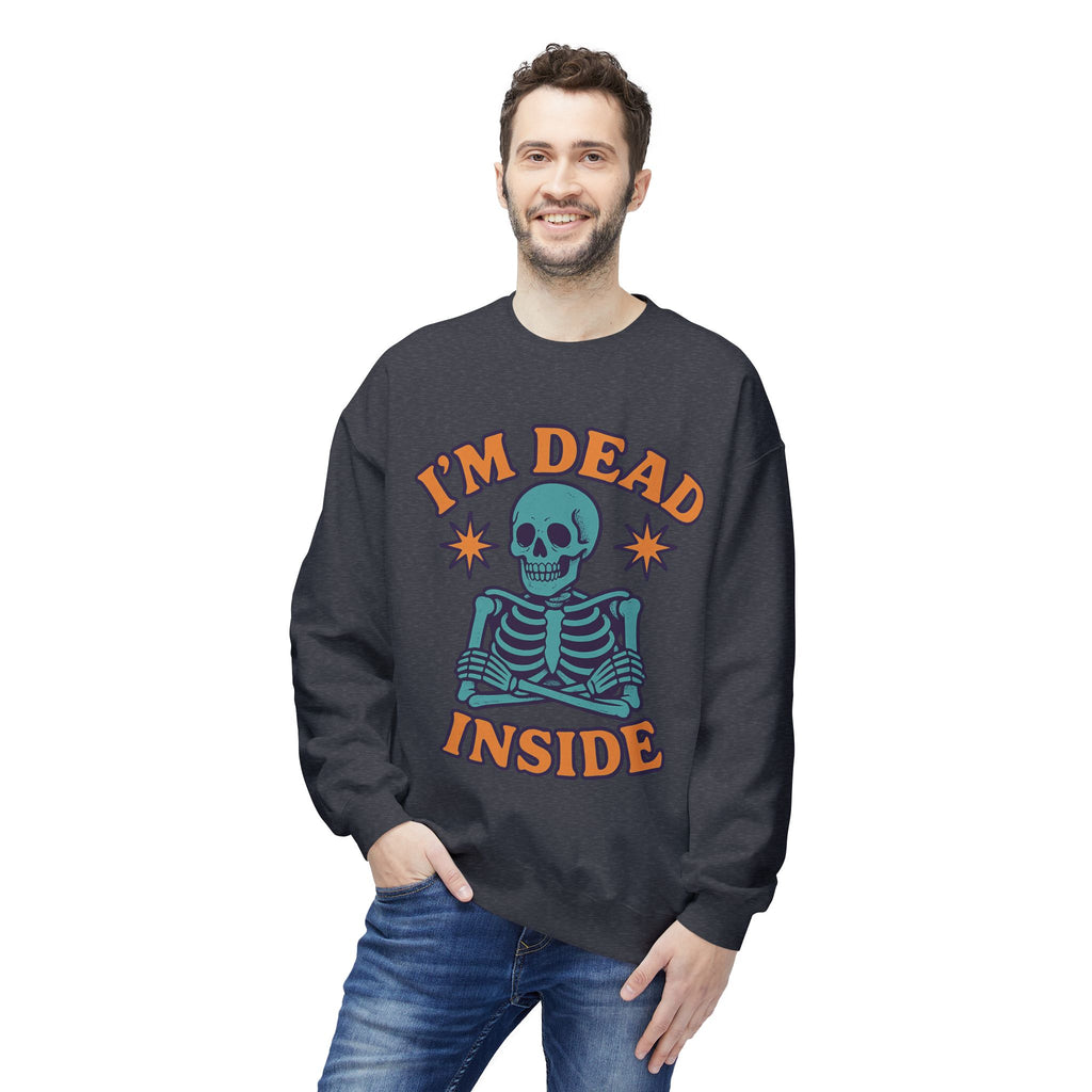 I'm Dead Inside 1 - Crewneck Unisex Sweatshirt - Cozy Halloween Apparel