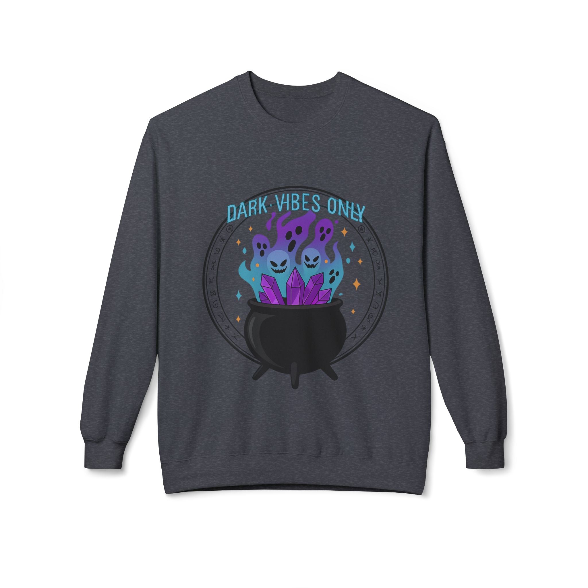 Dark Vibes Only 3.2 - Crewneck Unisex Sweatshirt - Cozy Halloween Apparel