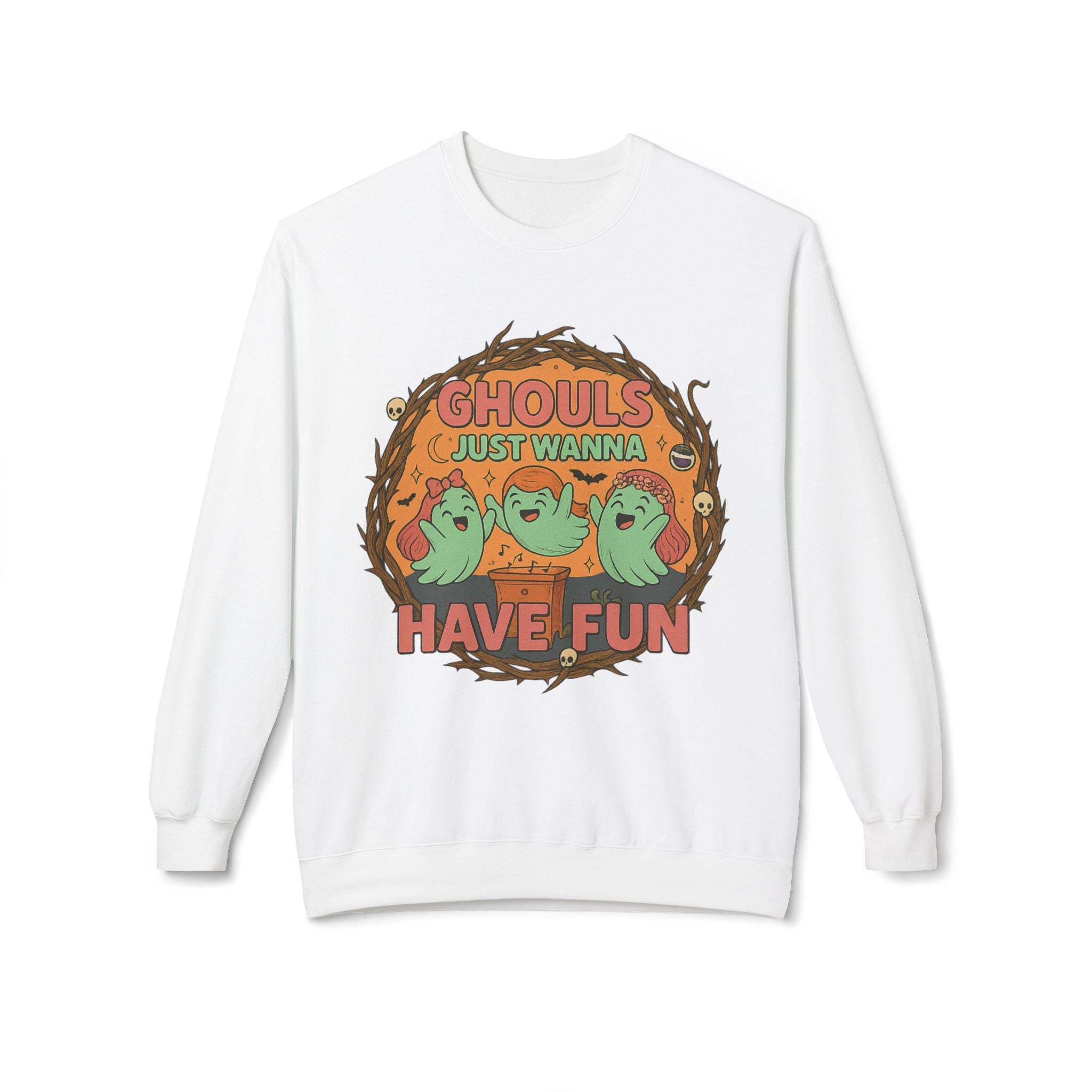 Ghouls Just Wanna Have Fun 2 - Crewneck Unisex Sweatshirt - Cozy Halloween Apparel