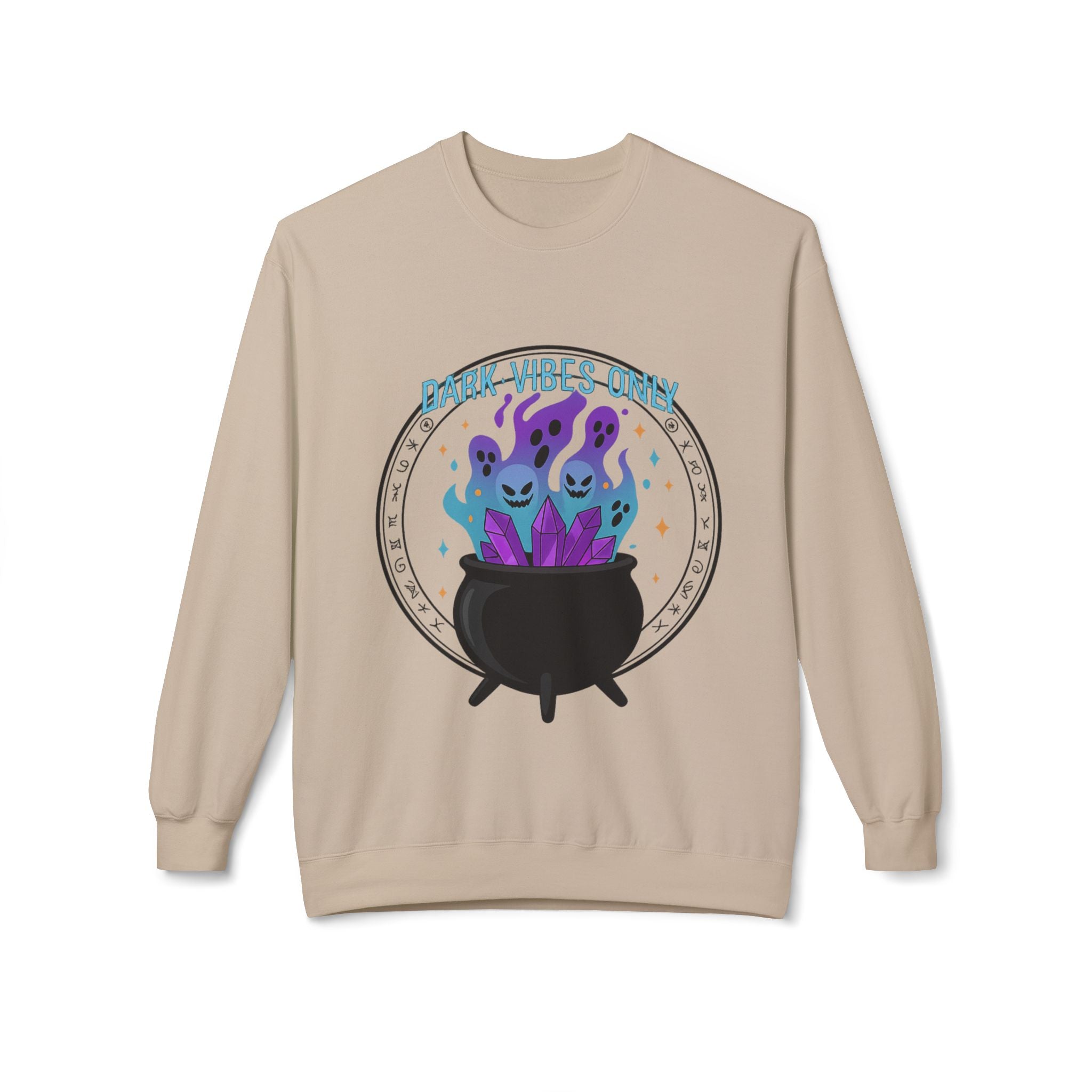 Dark Vibes Only 3.2 - Crewneck Unisex Sweatshirt - Cozy Halloween Apparel