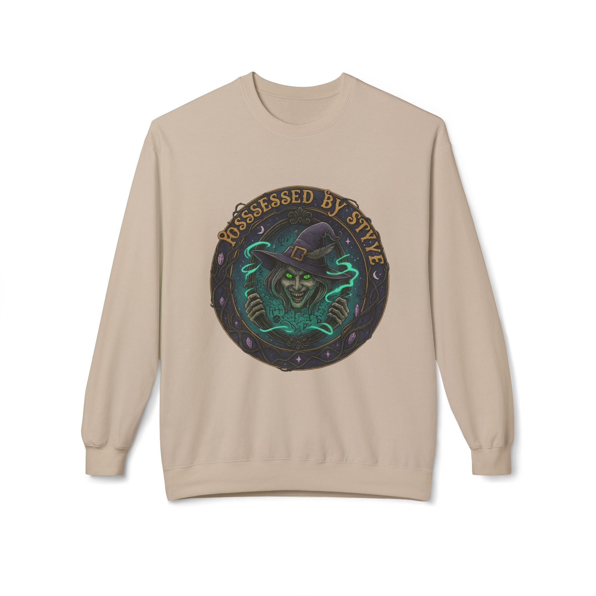 Possessed by Style 3 - Crewneck Unisex Sweatshirt - Cozy Halloween Apparel