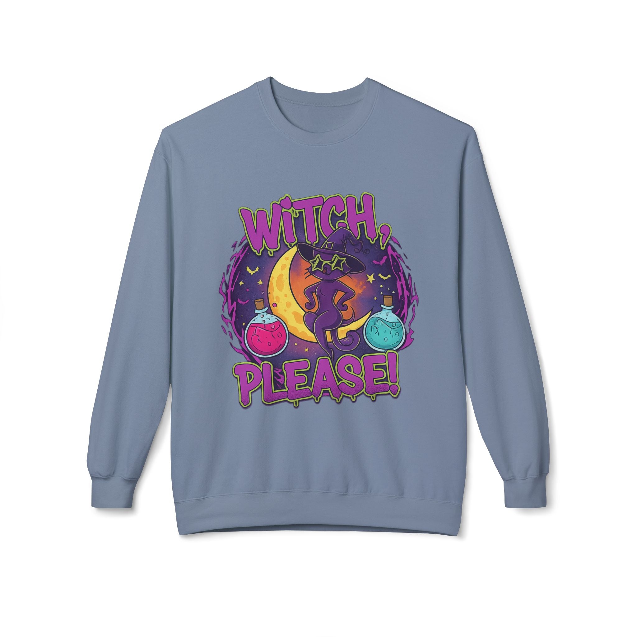 Witch, Please! 3 - Crewneck Unisex Sweatshirt - Cozy Halloween Apparel