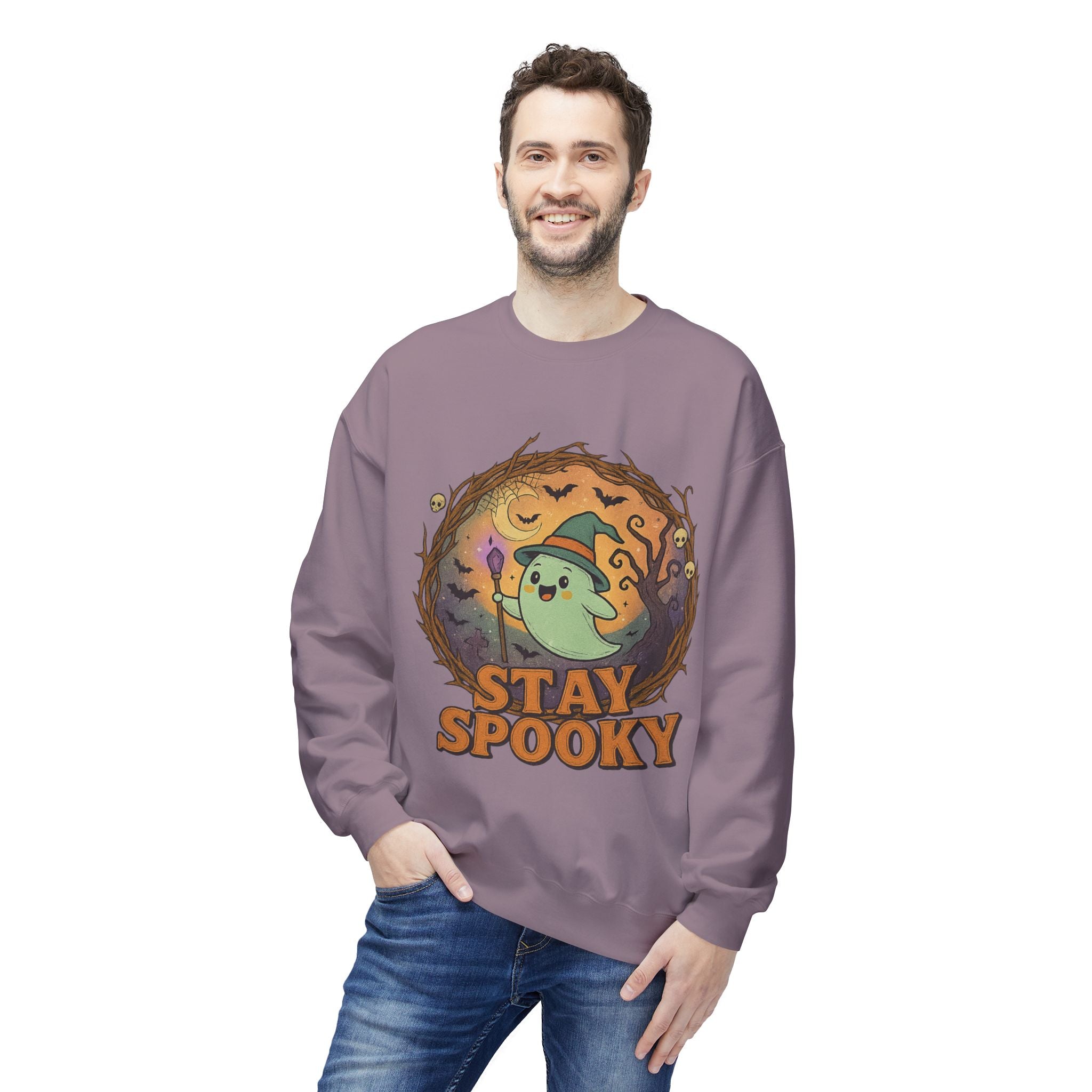 Stay Spooky 2 - Crewneck Unisex Sweatshirt - Cozy Halloween Apparel