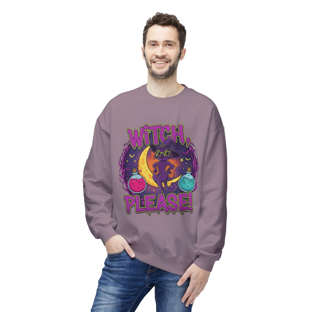 Witch, Please! 3 - Crewneck Unisex Sweatshirt - Cozy Halloween Apparel