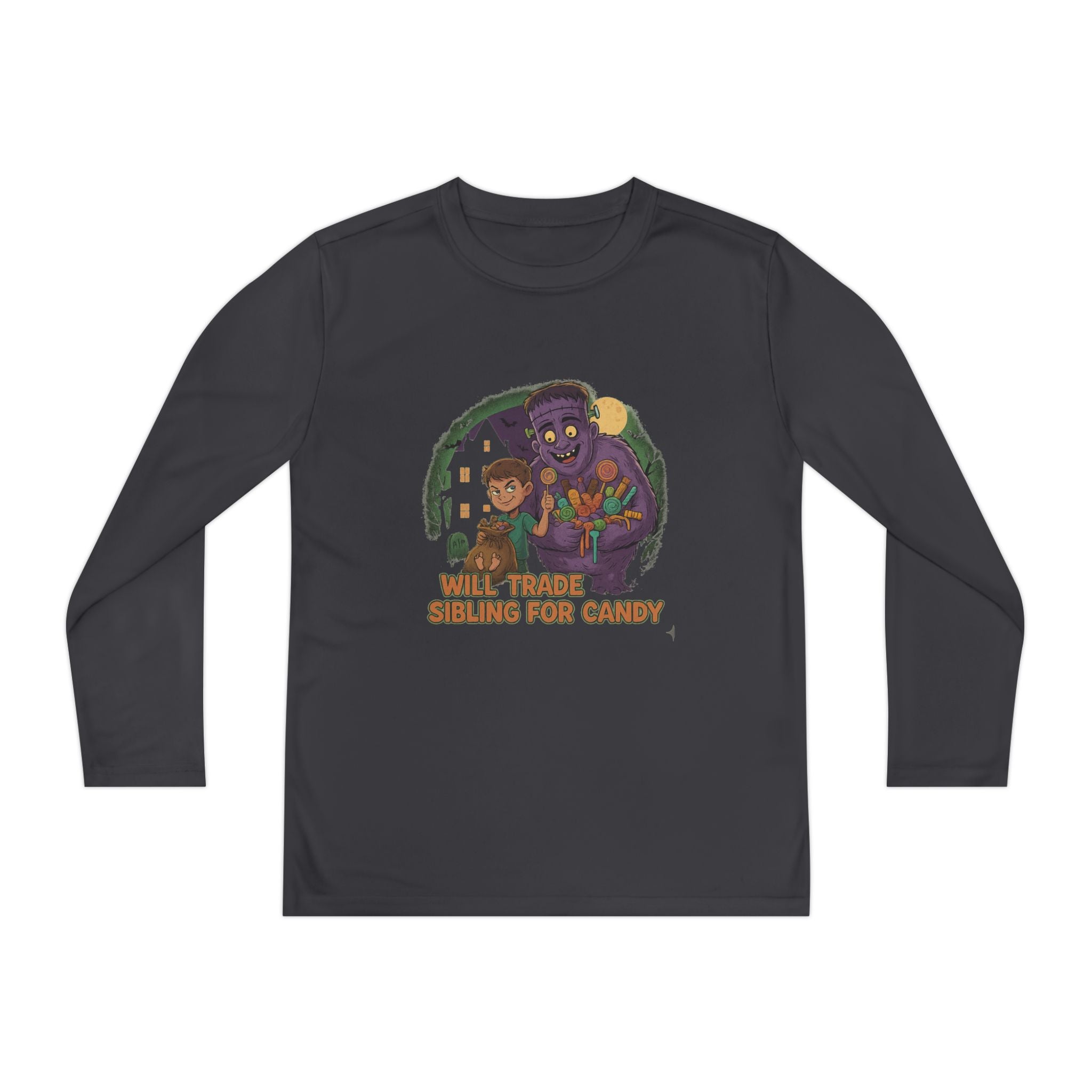 Will Trade Sibling for Candy 1 - Youth Long Sleeve Competitor Tee