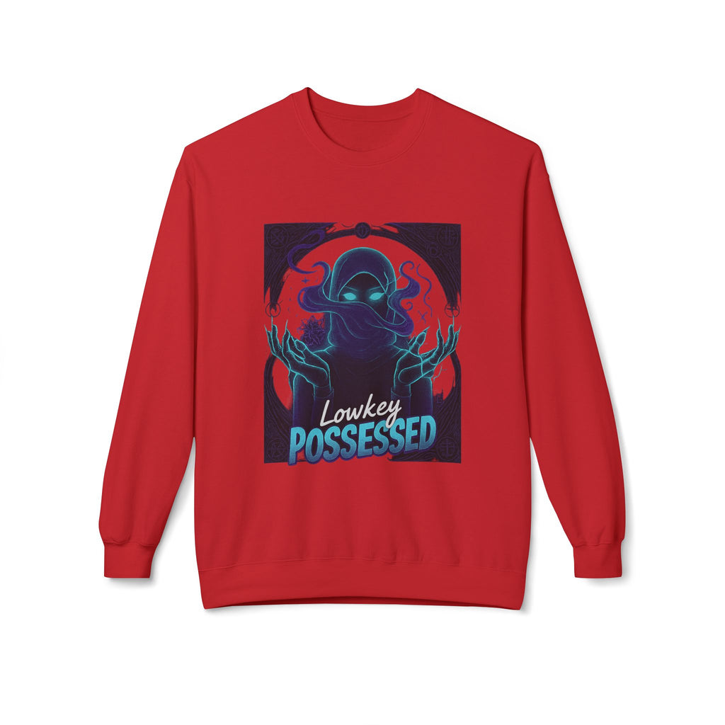Lowkey Possessed 3 - Crewneck Unisex Sweatshirt - Cozy Halloween Apparel