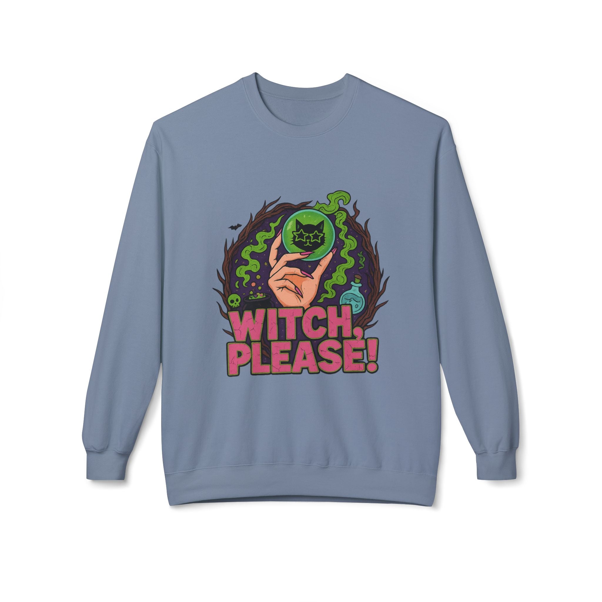 Witch, Please! 2 - Crewneck Unisex Sweatshirt - Cozy Halloween Apparel