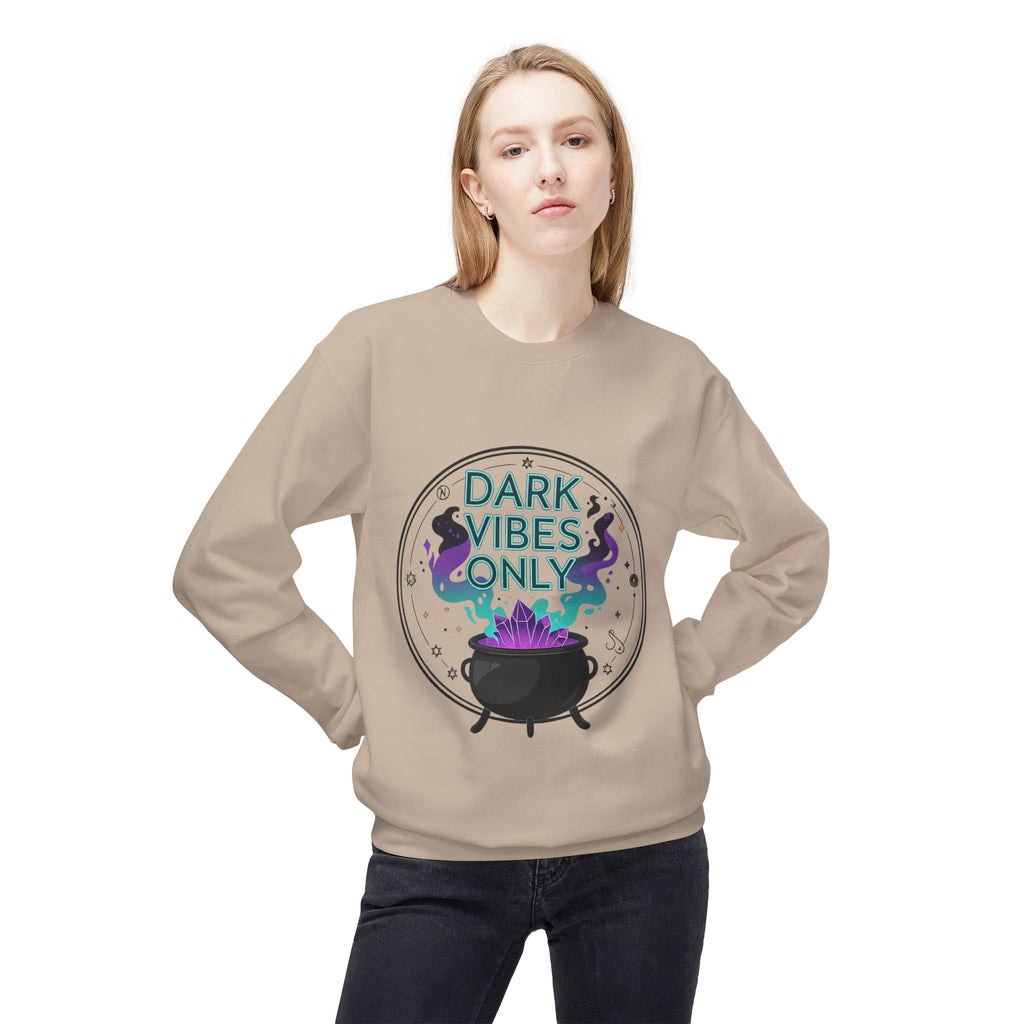 Dark Vibes Only 3.1 - Crewneck Unisex Sweatshirt - Cozy Halloween Apparel