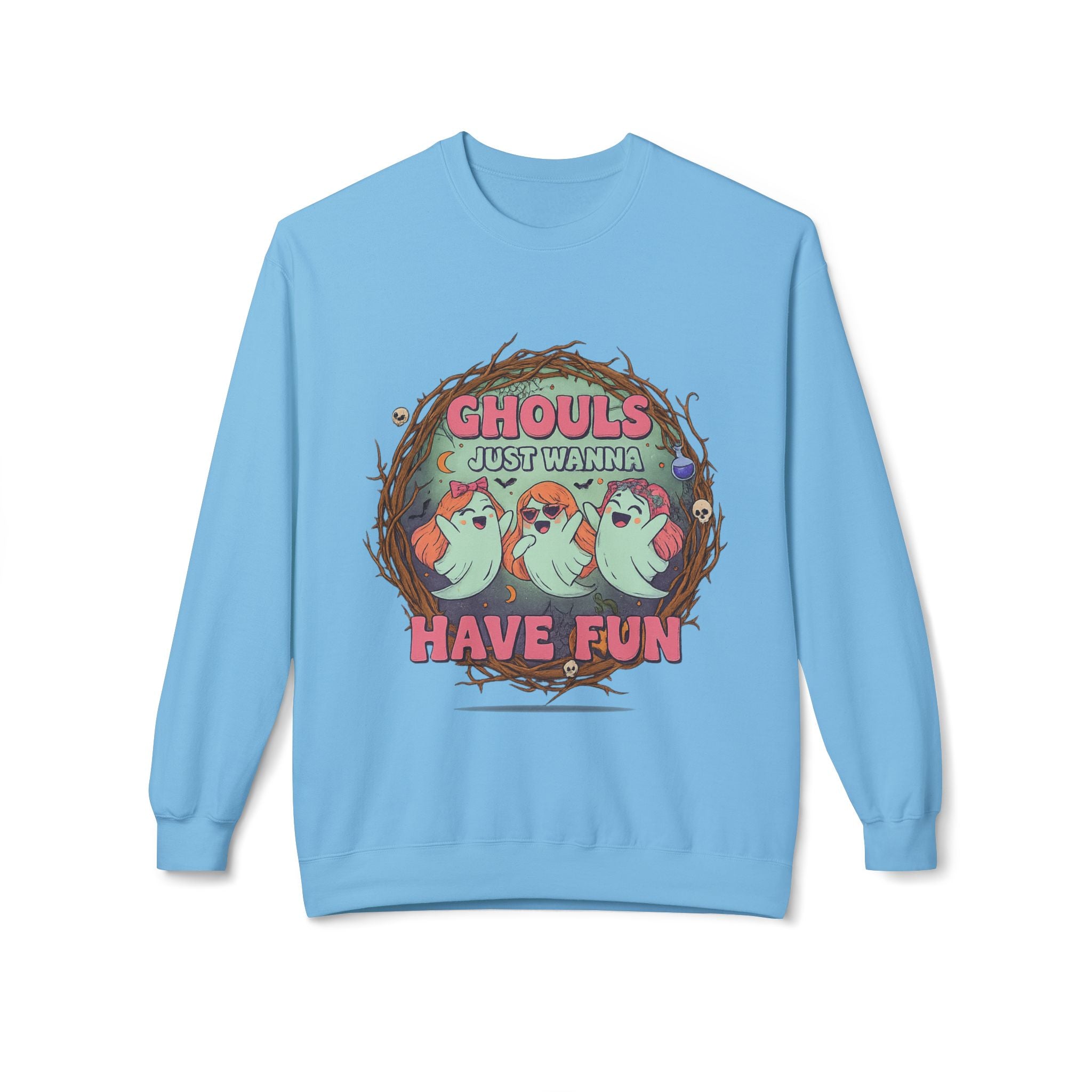 Ghouls Just Wanna Have Fun 1 - Crewneck Unisex Sweatshirt - Cozy Halloween Apparel