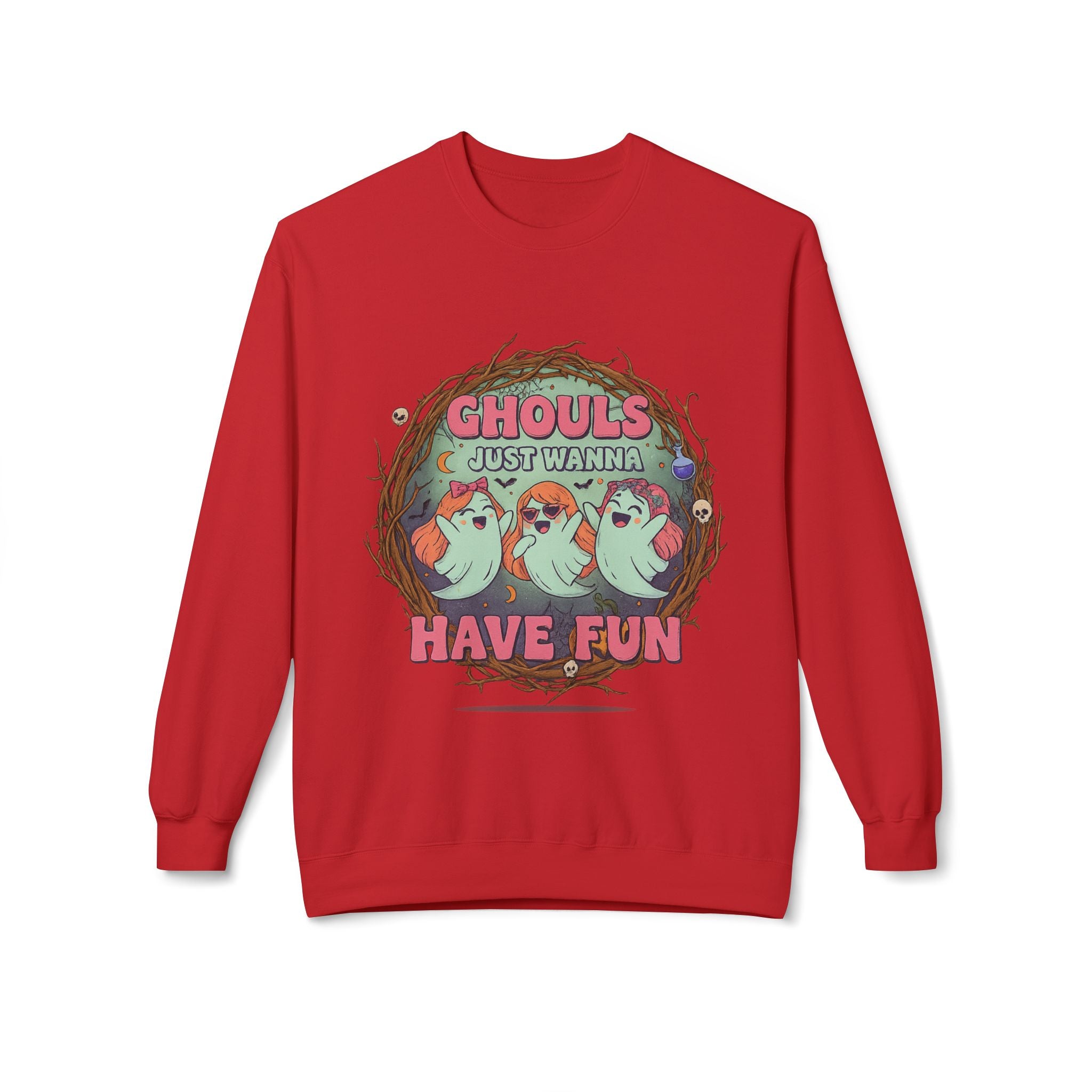 Ghouls Just Wanna Have Fun 1 - Crewneck Unisex Sweatshirt - Cozy Halloween Apparel