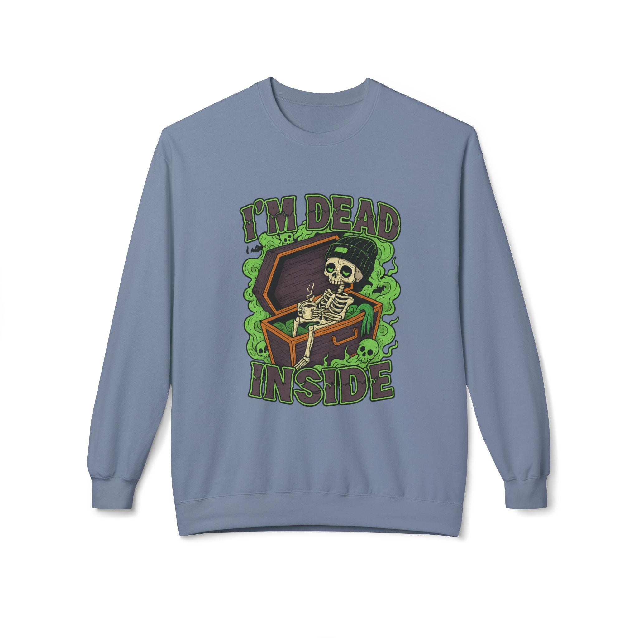 I'm Dead Inside 2- Crewneck Unisex Sweatshirt - Cozy Halloween Apparel
