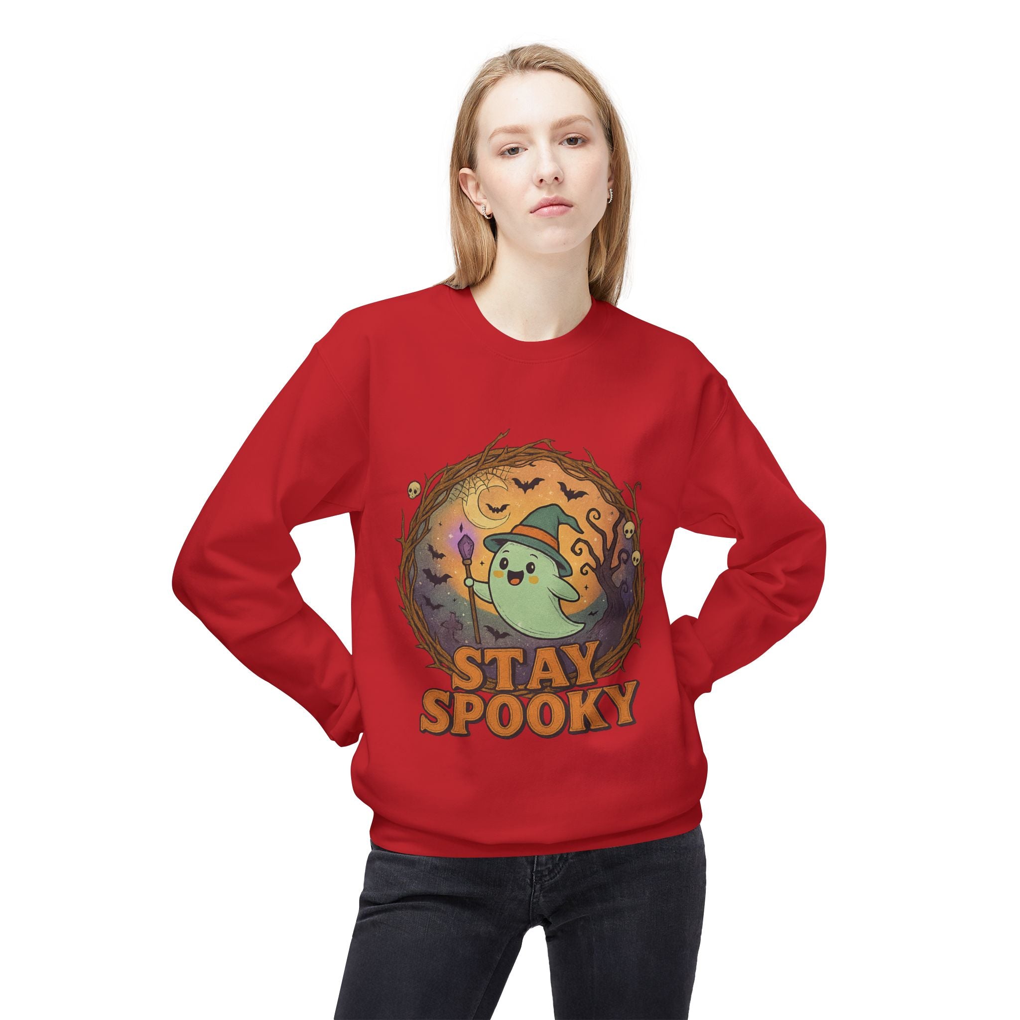 Stay Spooky 2 - Crewneck Unisex Sweatshirt - Cozy Halloween Apparel
