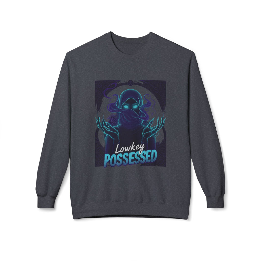 Lowkey Possessed 3 - Crewneck Unisex Sweatshirt - Cozy Halloween Apparel