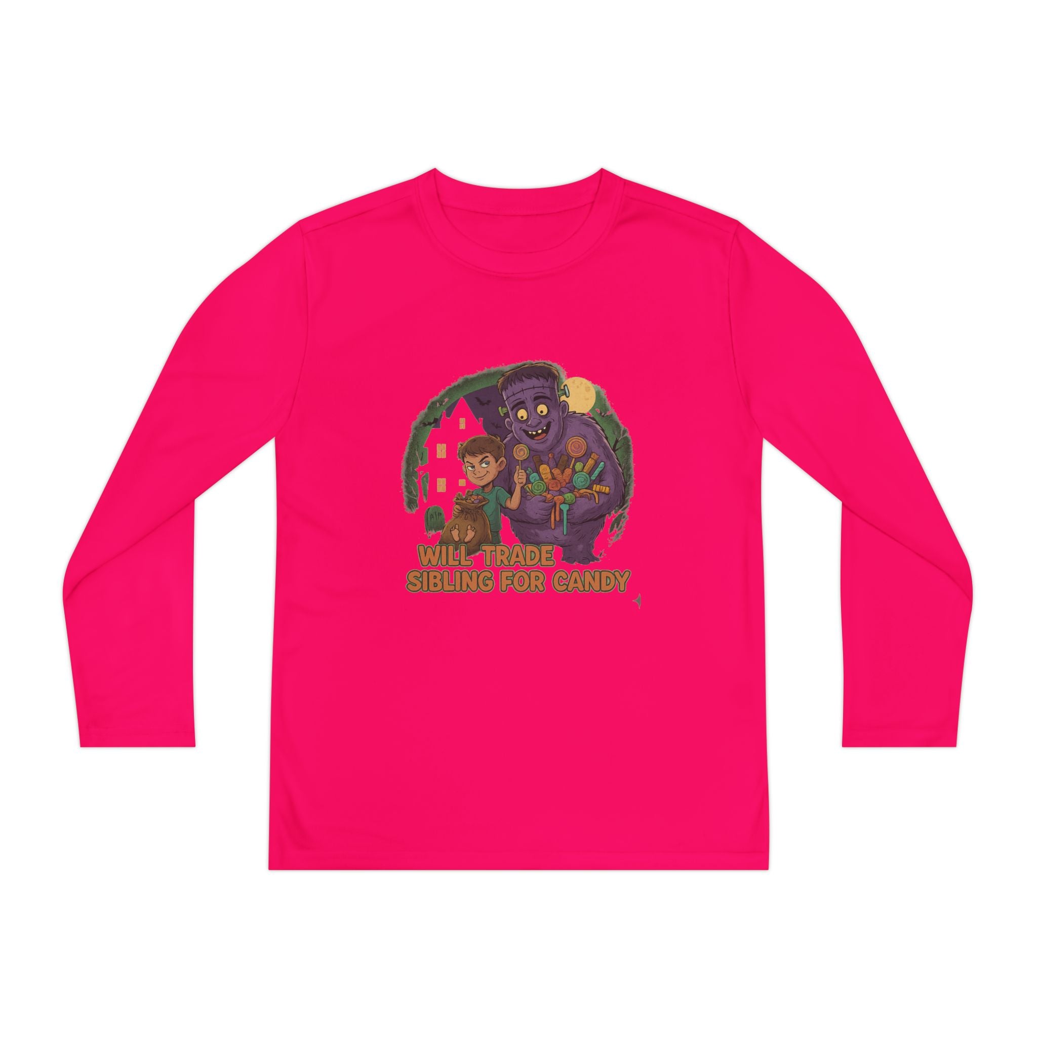 Will Trade Sibling for Candy 1 - Youth Long Sleeve Competitor Tee