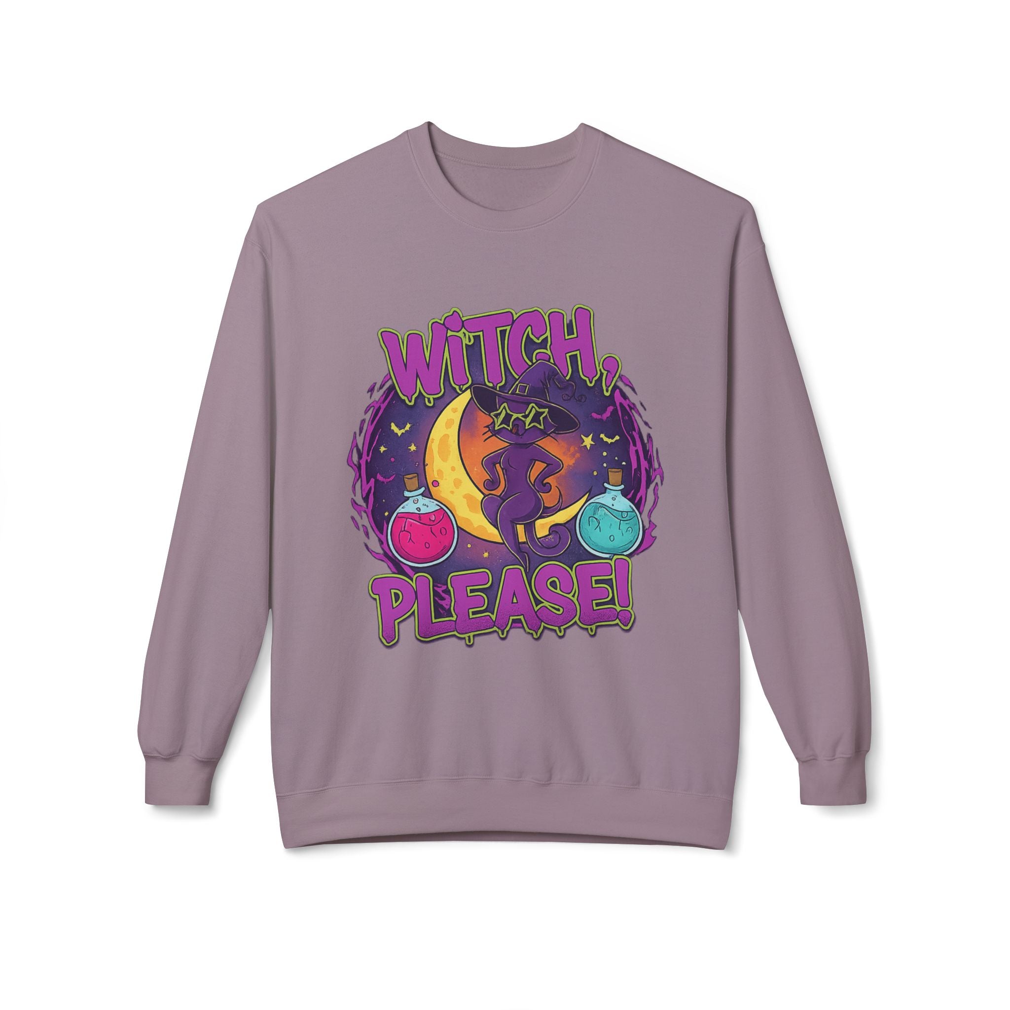 Witch, Please! 3 - Crewneck Unisex Sweatshirt - Cozy Halloween Apparel