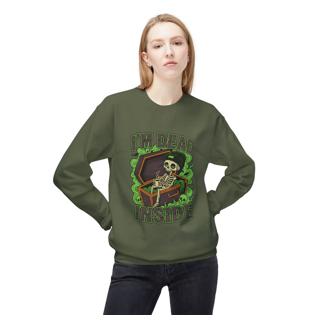 I'm Dead Inside 2- Crewneck Unisex Sweatshirt - Cozy Halloween Apparel