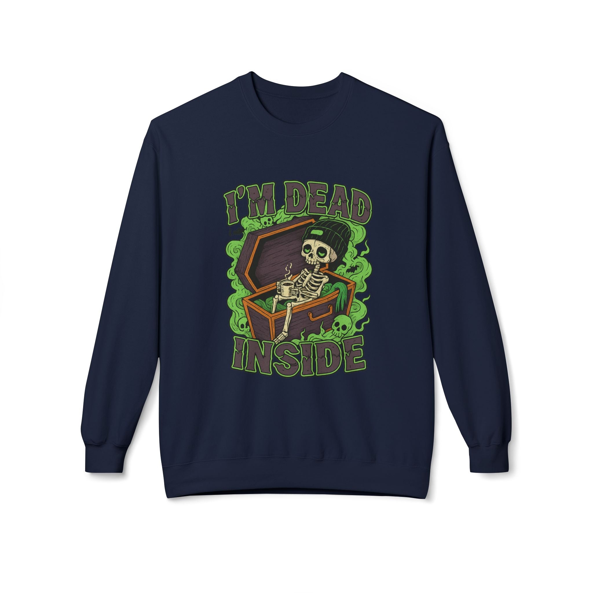 I'm Dead Inside 2- Crewneck Unisex Sweatshirt - Cozy Halloween Apparel