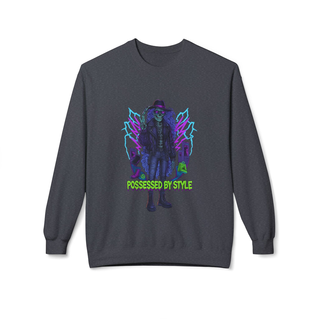 Possessed by Style 1 - Crewneck Unisex Sweatshirt - Cozy Halloween Apparel