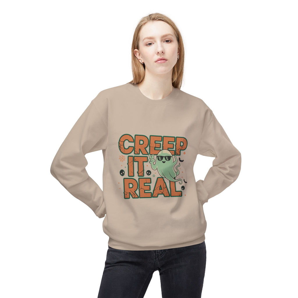 Creep It Real 2 - Crewneck Unisex Sweatshirt - Cozy Halloween Apparel