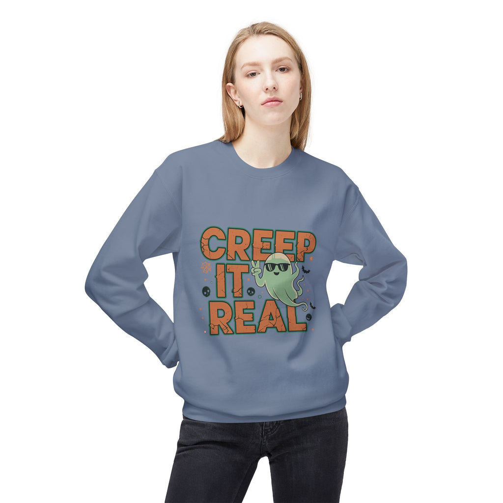 Creep It Real 2 - Crewneck Unisex Sweatshirt - Cozy Halloween Apparel