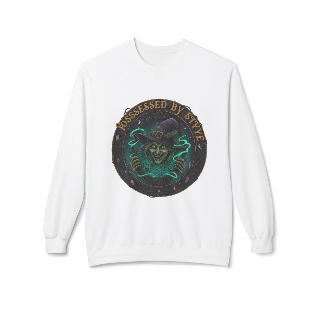 Possessed by Style 3 - Crewneck Unisex Sweatshirt - Cozy Halloween Apparel