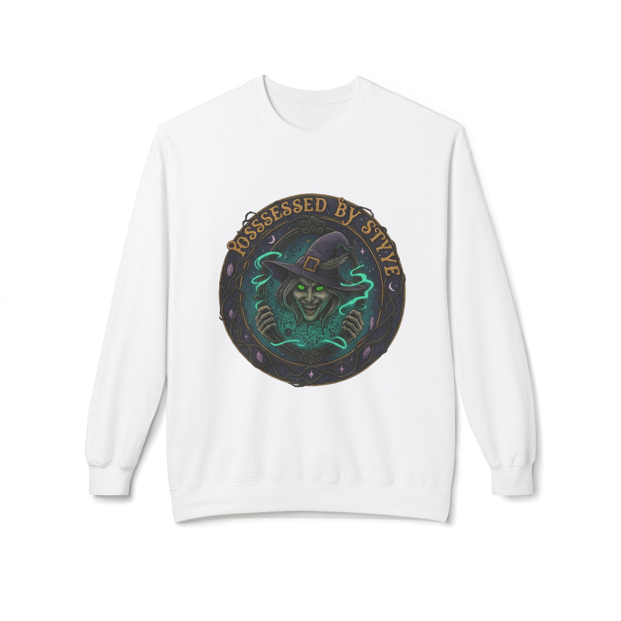 Possessed by Style 3 - Crewneck Unisex Sweatshirt - Cozy Halloween Apparel