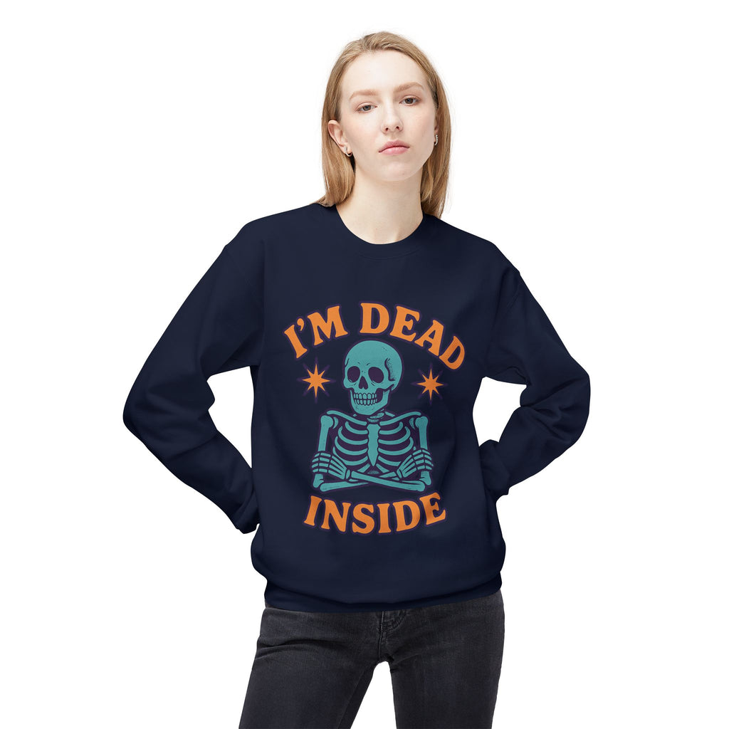 I'm Dead Inside 1 - Crewneck Unisex Sweatshirt - Cozy Halloween Apparel