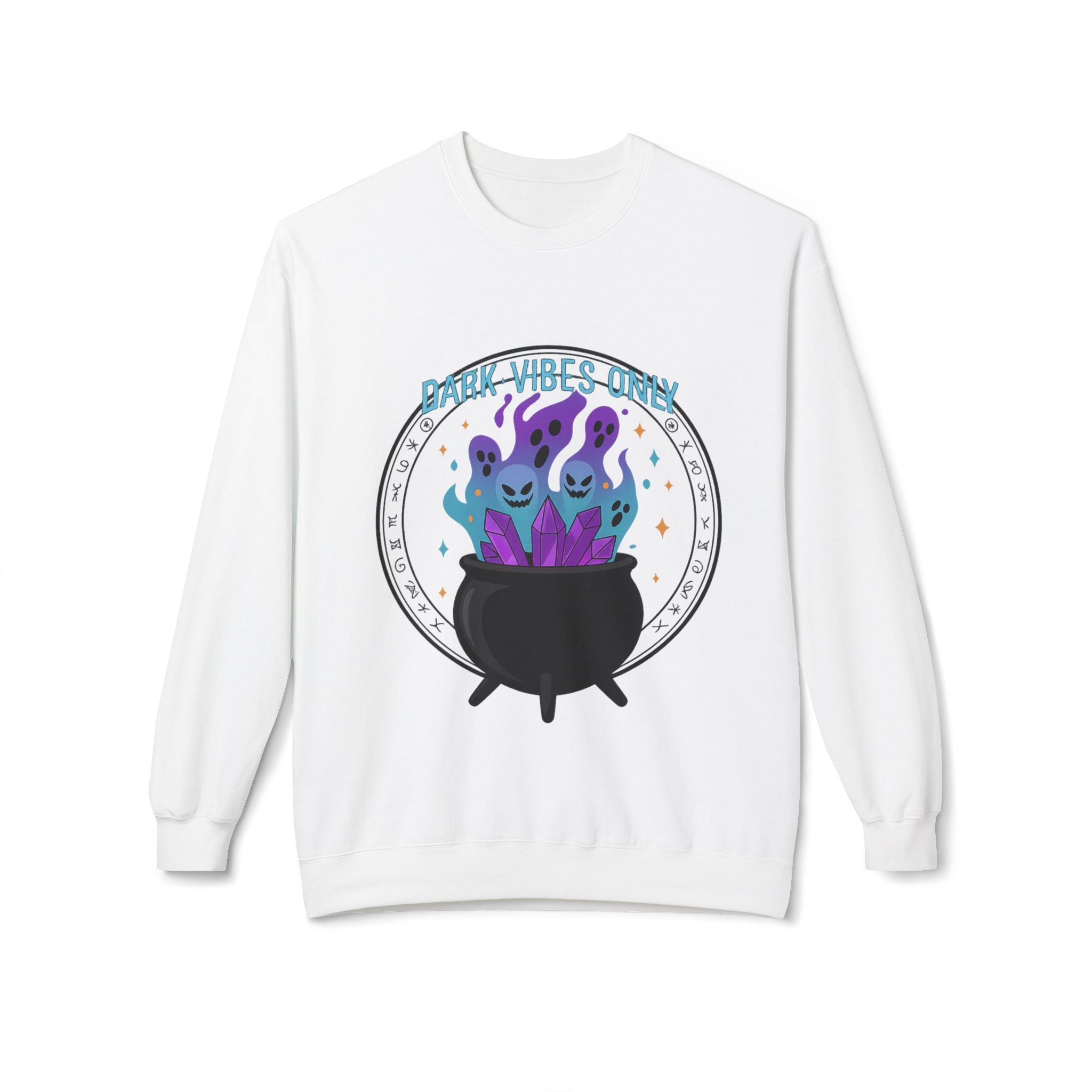 Dark Vibes Only 3.2 - Crewneck Unisex Sweatshirt - Cozy Halloween Apparel