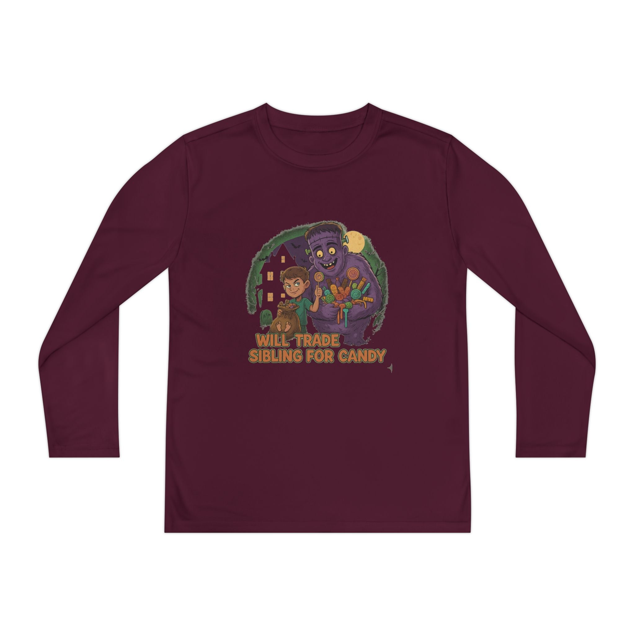 Will Trade Sibling for Candy 1 - Youth Long Sleeve Competitor Tee