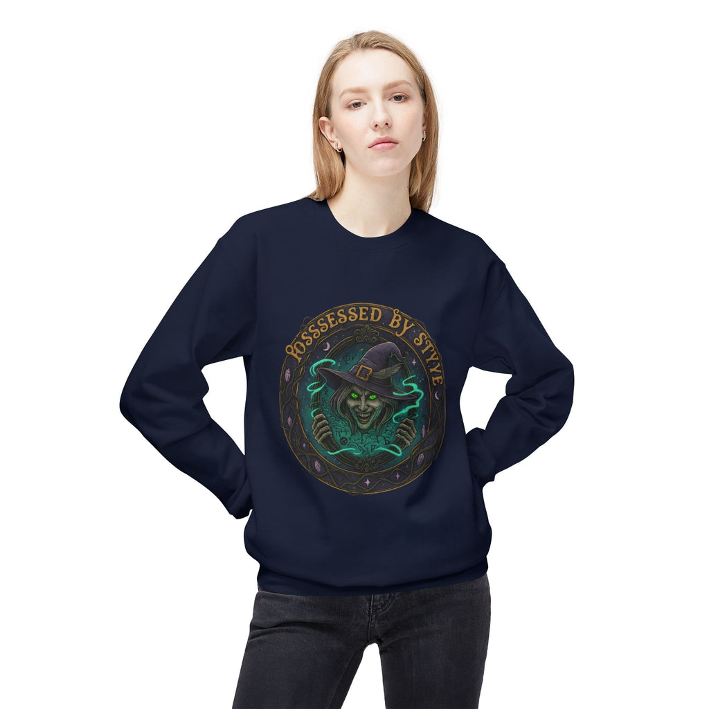 Possessed by Style 3 - Crewneck Unisex Sweatshirt - Cozy Halloween Apparel