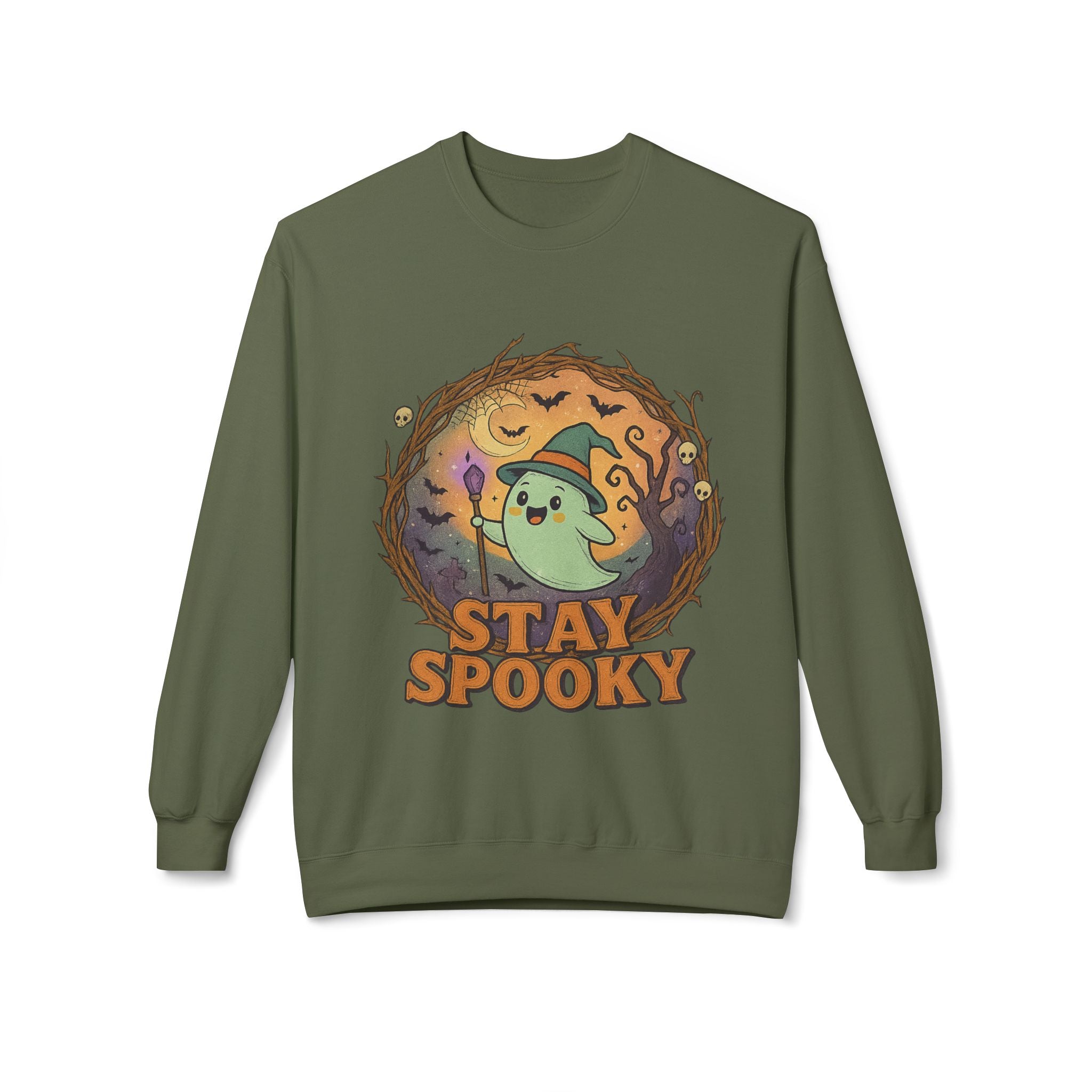 Stay Spooky 2 - Crewneck Unisex Sweatshirt - Cozy Halloween Apparel