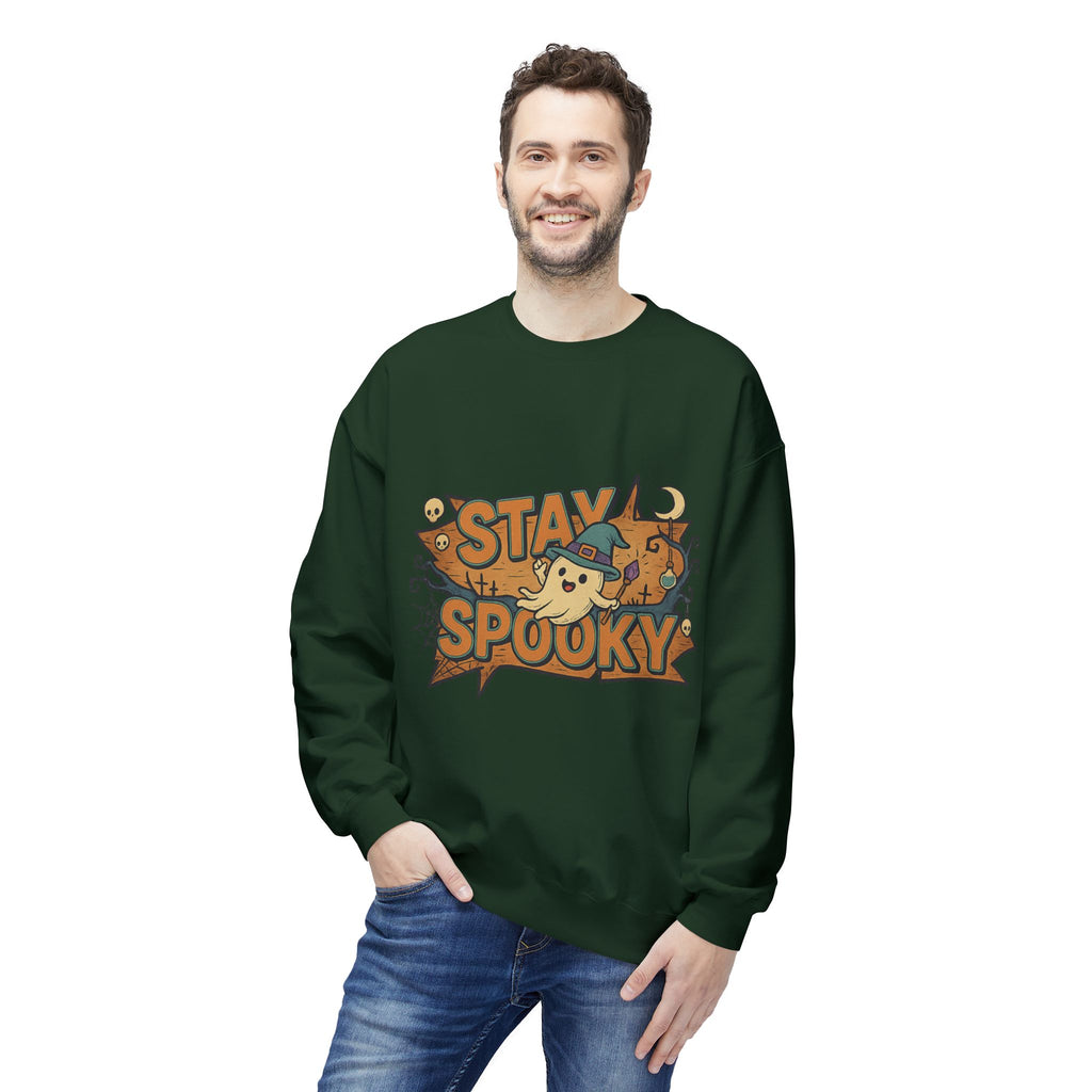 Stay Spooky 1 - Crewneck Unisex Sweatshirt - Cozy Halloween Apparel