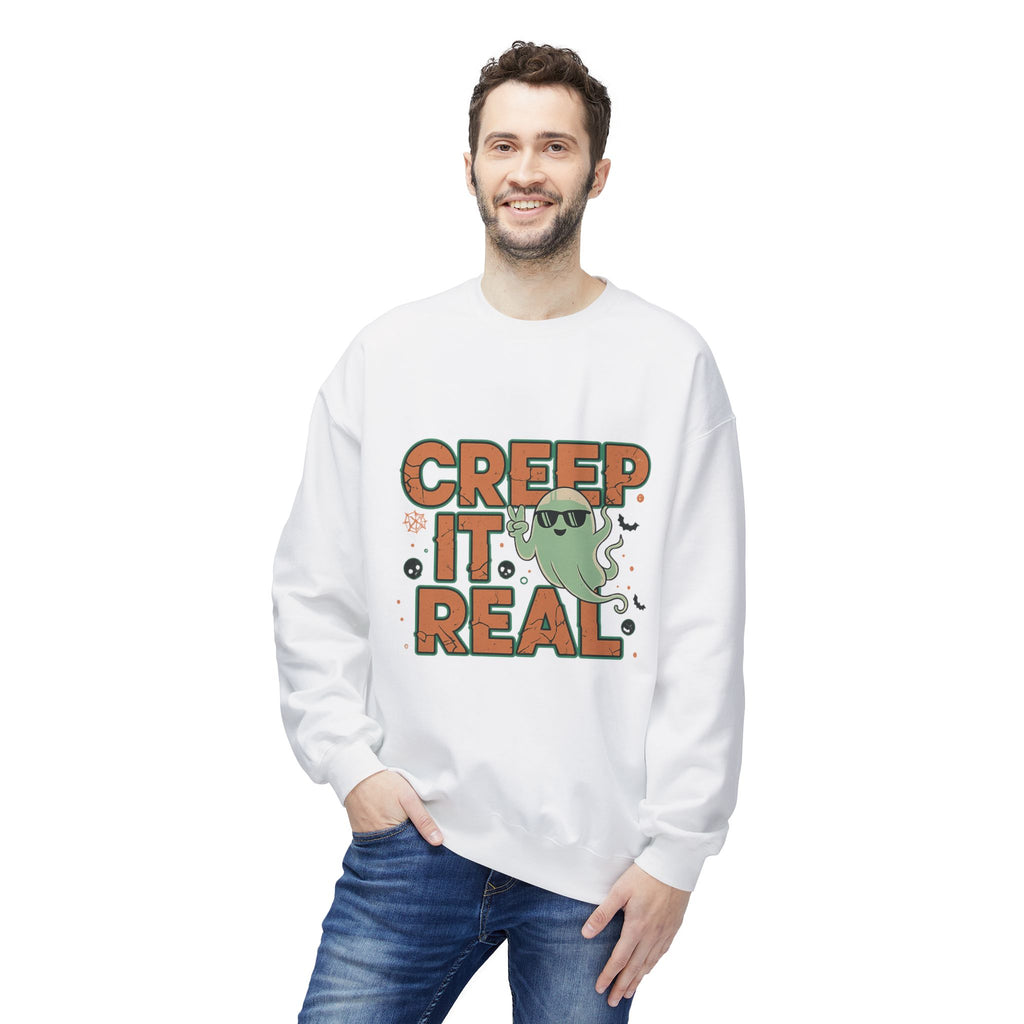 Creep It Real 2 - Crewneck Unisex Sweatshirt - Cozy Halloween Apparel