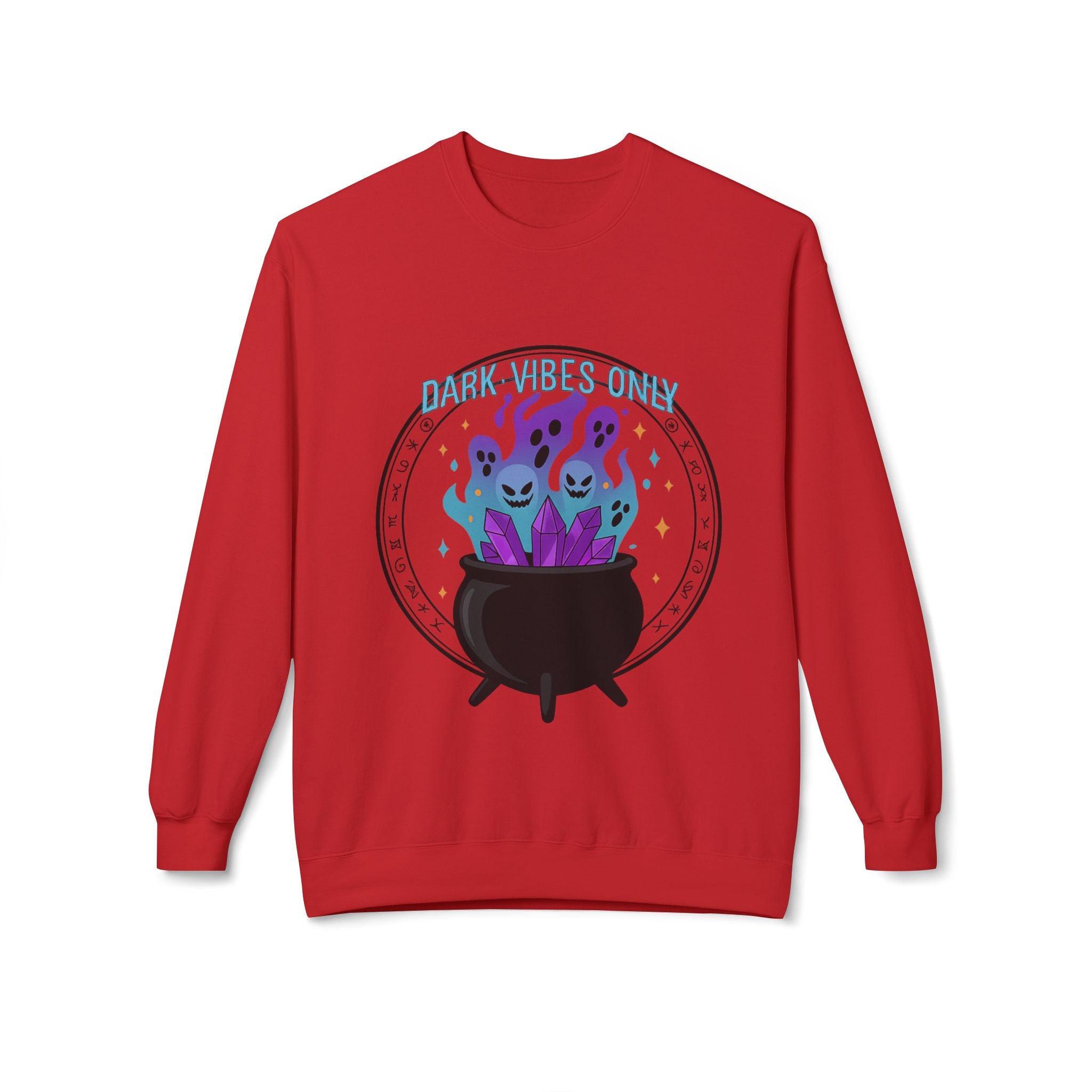 Dark Vibes Only 3.2 - Crewneck Unisex Sweatshirt - Cozy Halloween Apparel