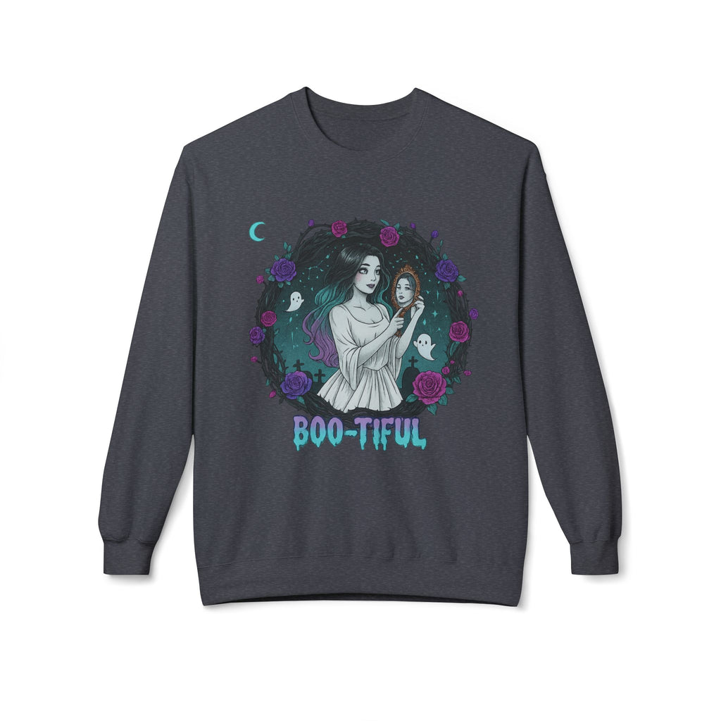 Boo-tiful 4.1 - Gothic Witch Crewneck Unisex Sweatshirt - Cozy Halloween Apparel